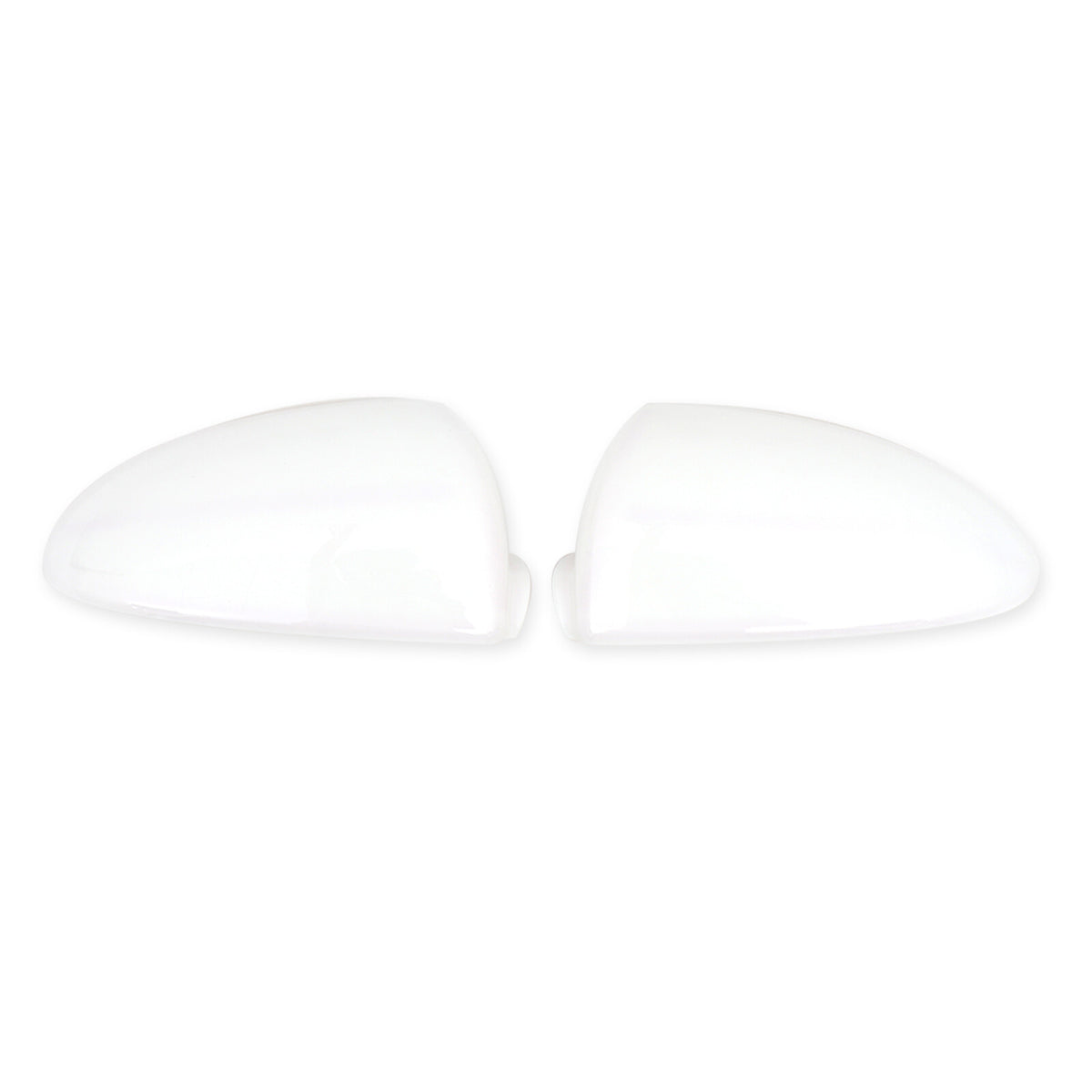 White ABS Exterior Rearview Mirror Cover For Mercedes Benz Smart 2009-2015 12