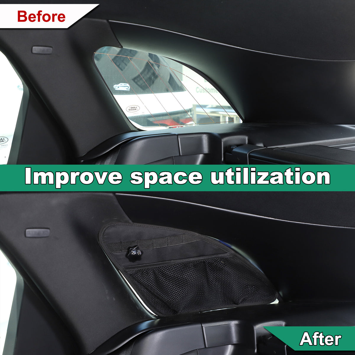 Trunk Left & Right Side Window Hanging Bag For Range Rover Velar L560 2024+ 10