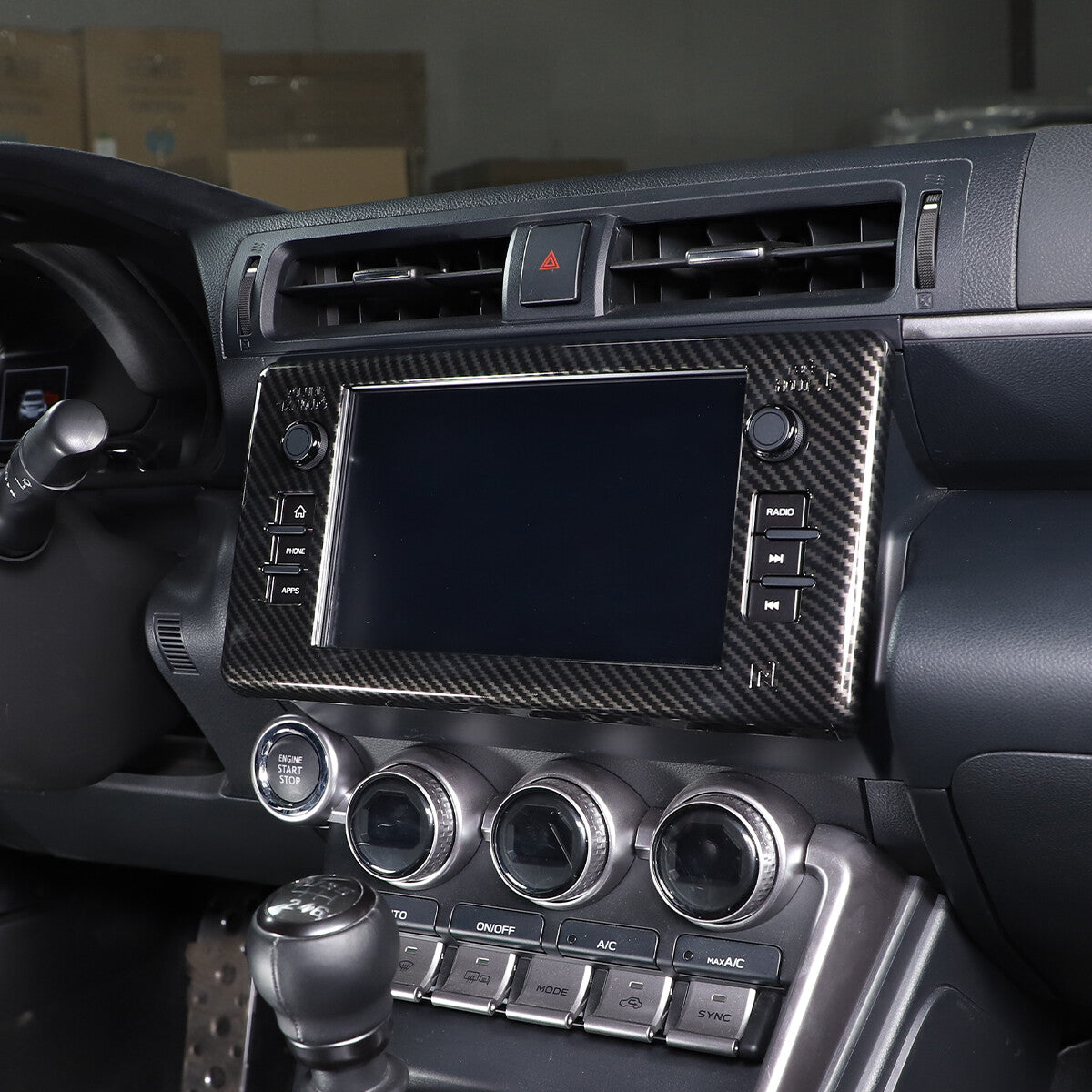 ABS Carbon Fiber Interior Center Console Trim Set Fits For GR86/BRZ 2022-2025 US - Variants 1-5 48