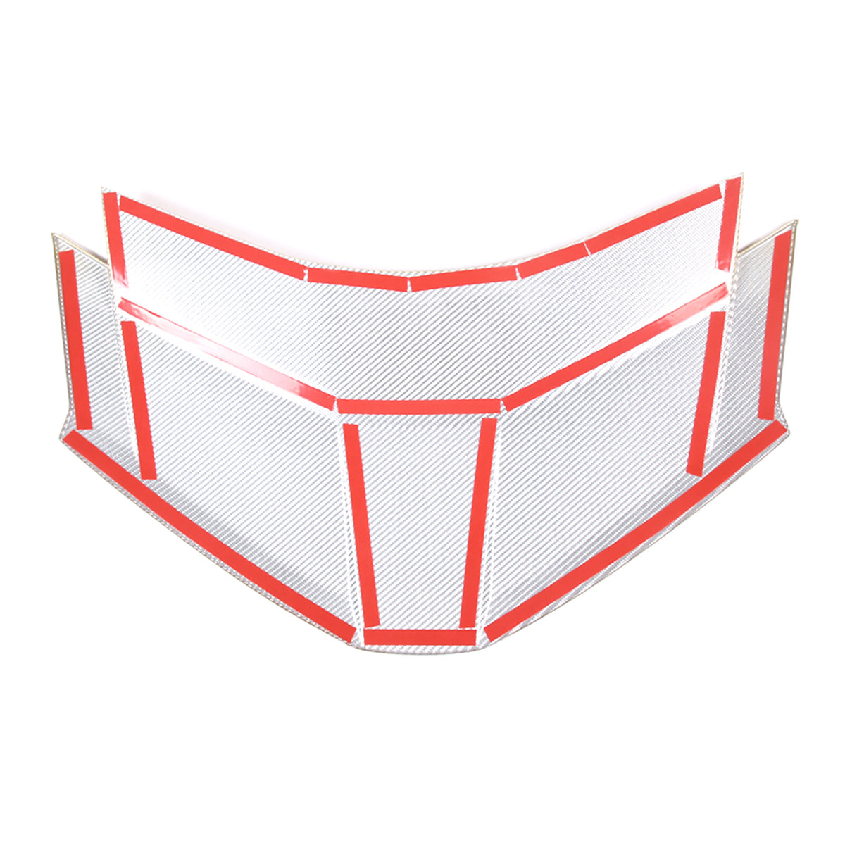 Yellow Carbon Fiber Rear Window Lower Trim Cover For 2020-2026 C8 corvette Coupe 8