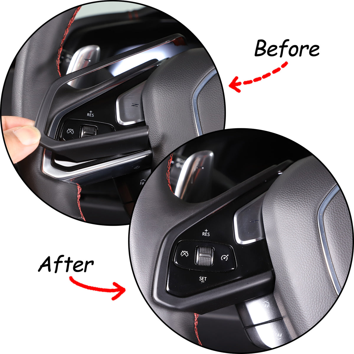 Matte Black ABS Full Interior Set Cover Trim Kit For Corvette C8 2020-25 - Styles 1-5 30