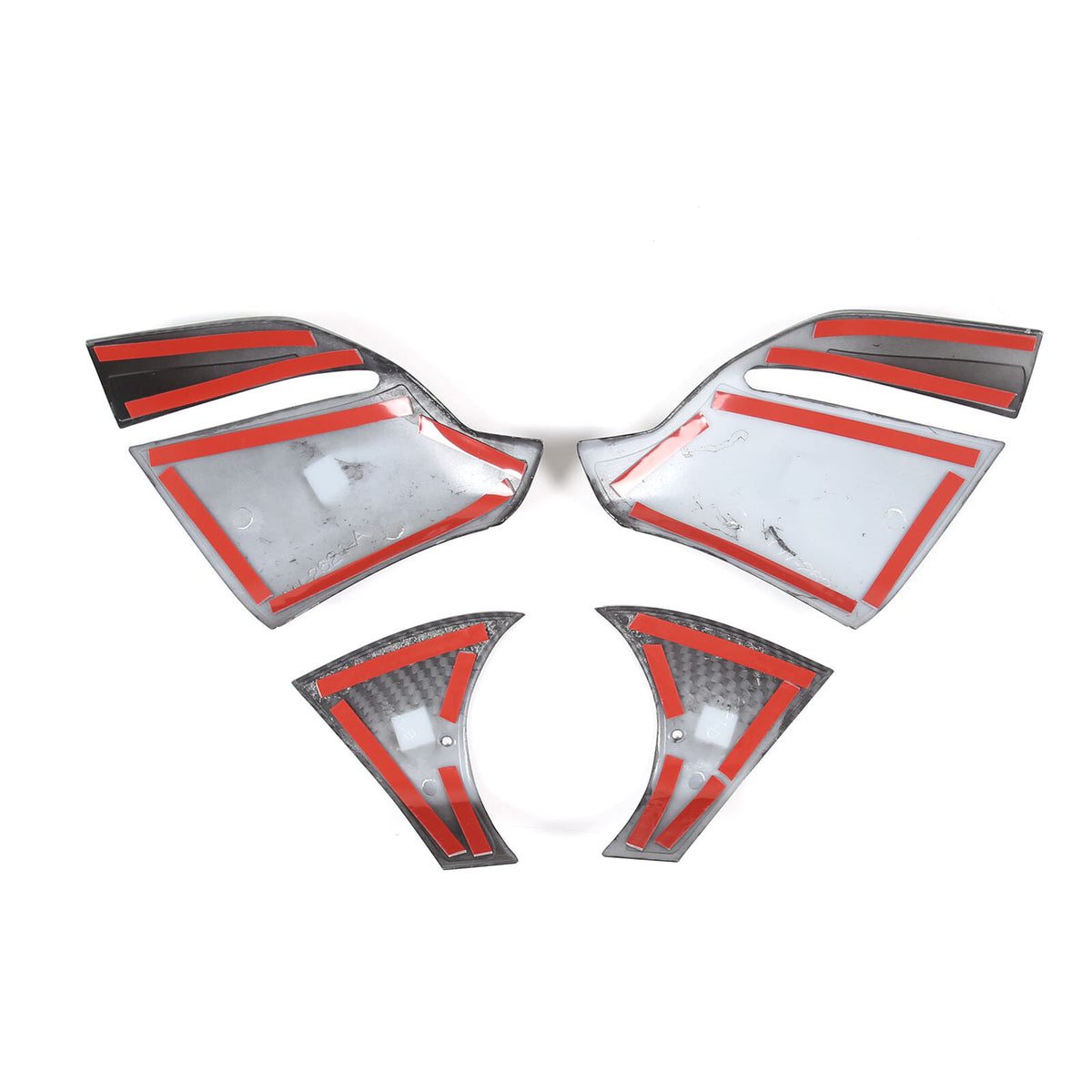 ABS Carbon Fiber rearview mirror base cover trim decor For Corvette C8 2020-2026 12