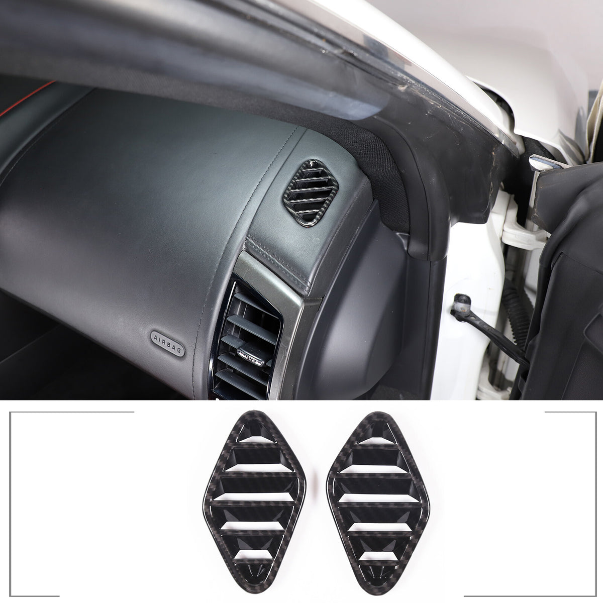 ABS Carbon Fiber Interior Full Set Cover Trim Kit For Jaguar F-type X152 2013-25 - Styles 1-5 13