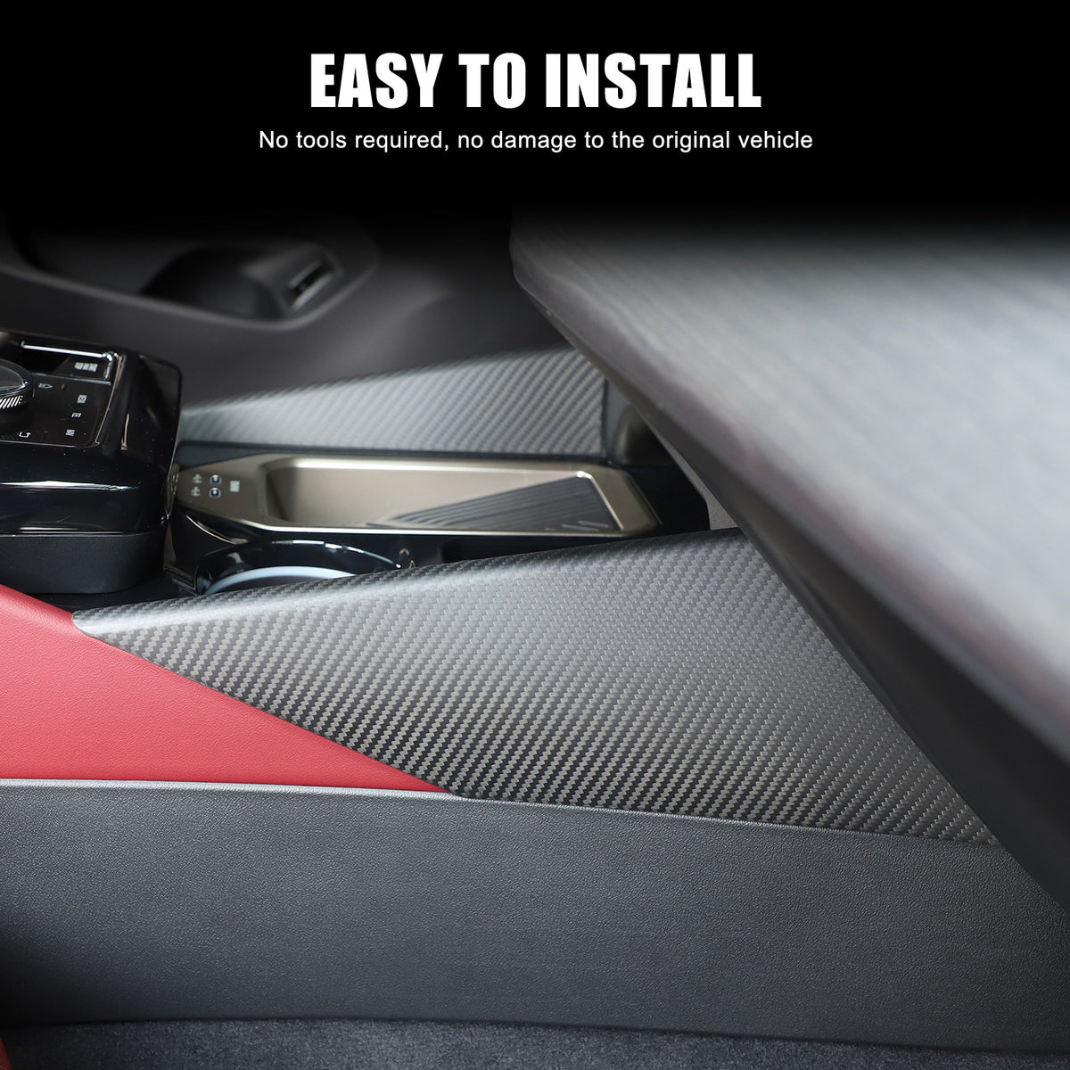 Matte Carbon Fiber Inner Console Side Panel Trim For BMW 5 Series G60 i5 2024+ 23