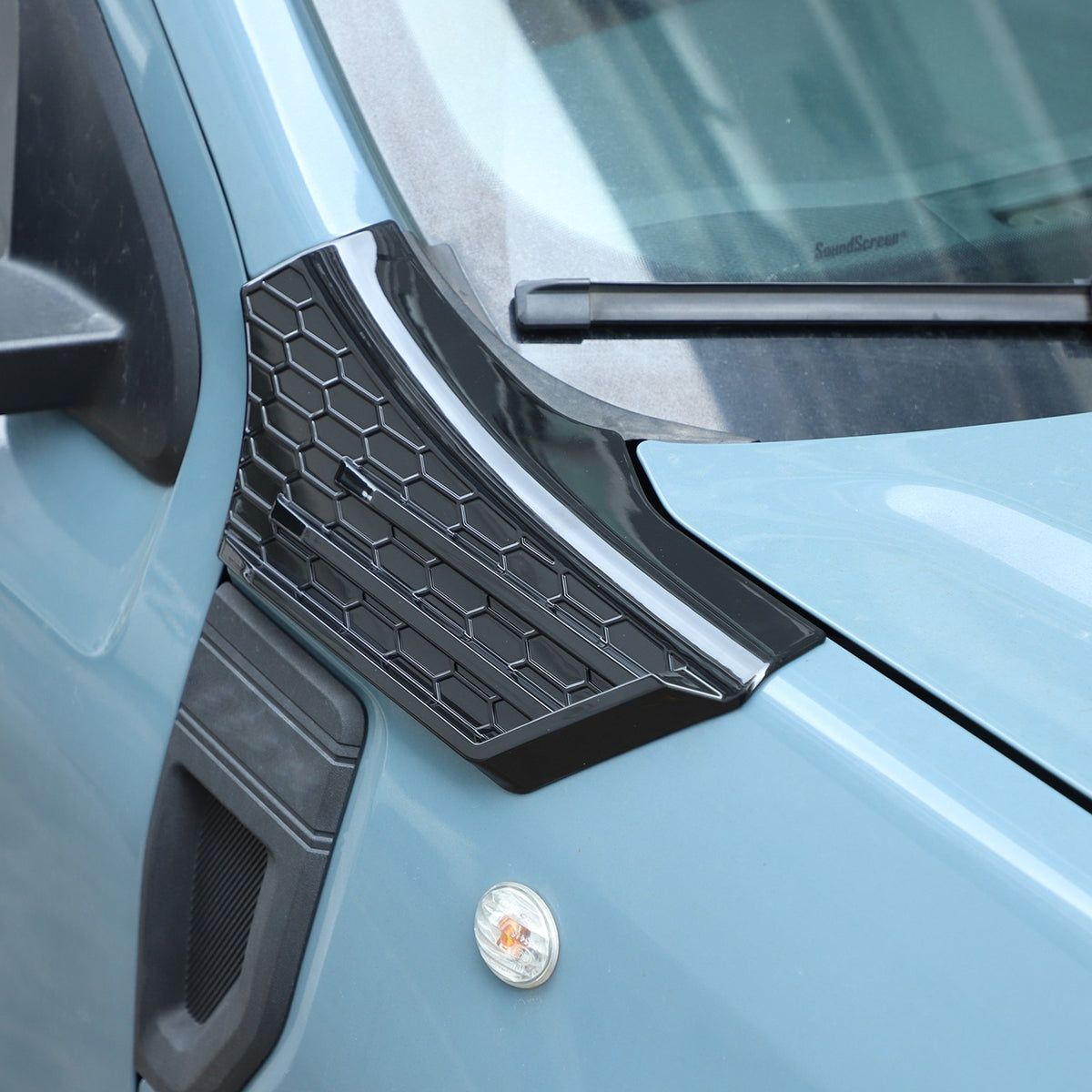 Piano Black ABS Side Fender Upper Panel Trim Cover For Ford Maverick 2022+ 14