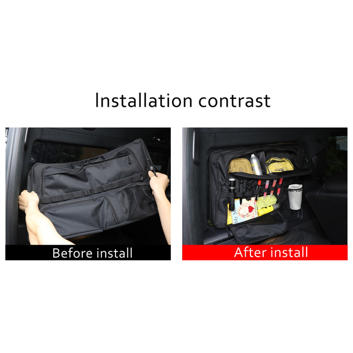 Car Trunk Left Side Window Storage Bag For Mercedes Benz G-Class 2019-23 14