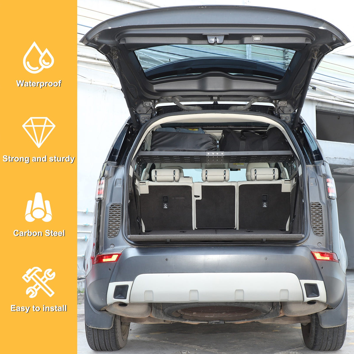 Trunk Side Storage Layered Rack Molle Panel For Land Rover Discovery 5 L462 17+ 15