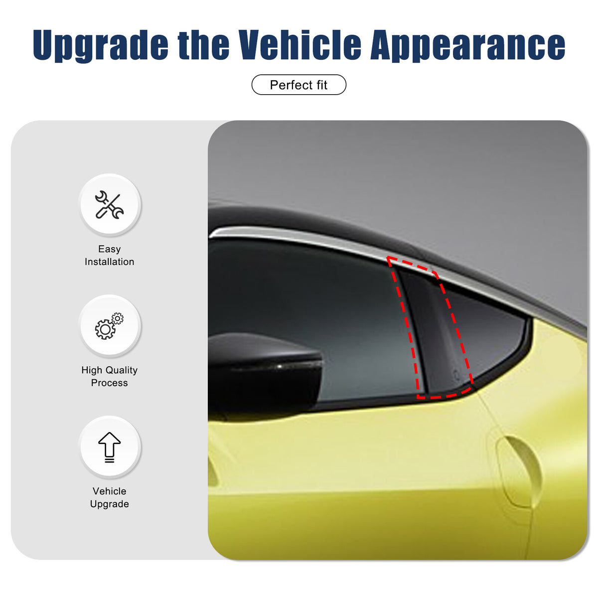 Real Carbon Fiber Car B-Pillar Trim Cover For Nissan Z RZ34 400Z 2023+ 4