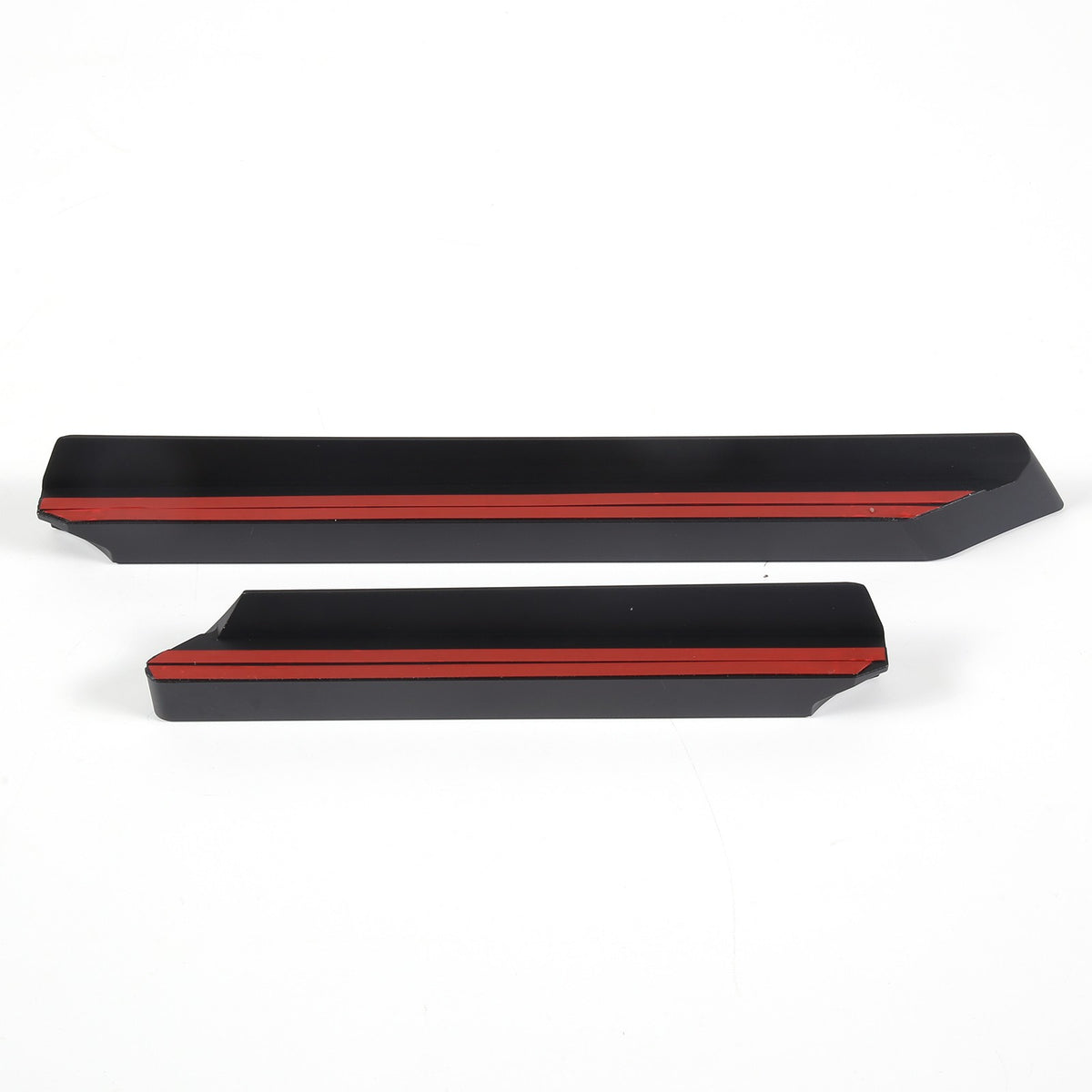 Black Aluminum Center Console Lower Storage Strip Trim For Porsche Taycan 19+ 9