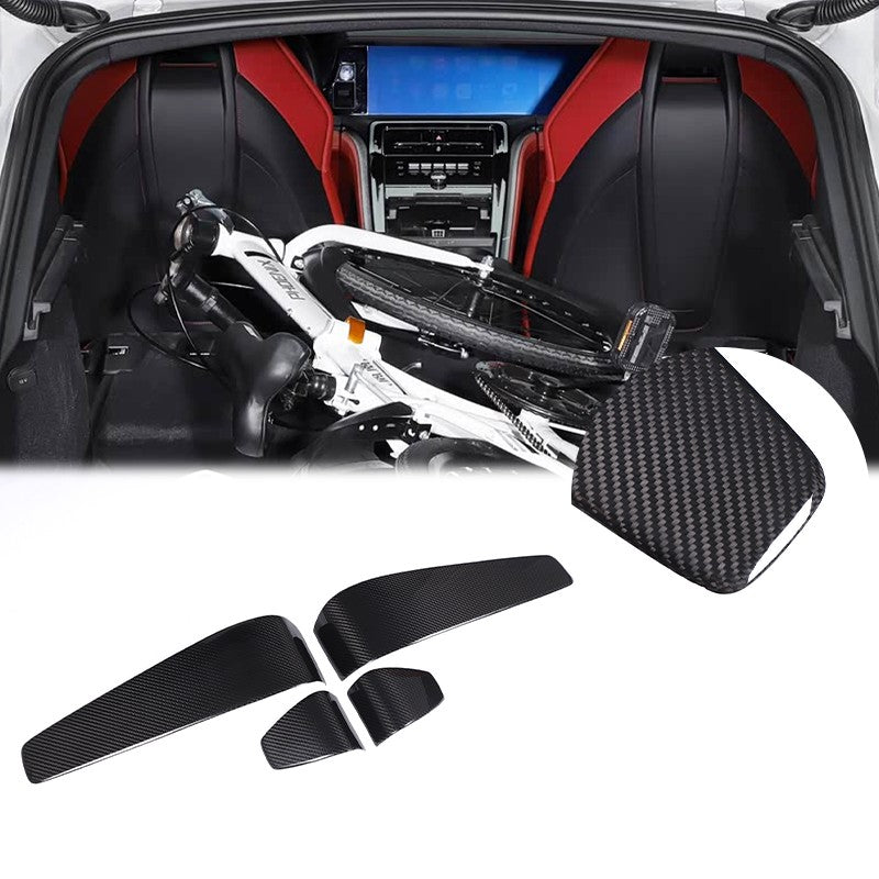 Real Carbon Fiber Seat Back Cover Trim For Porsche Panamera 972 2024+ 21