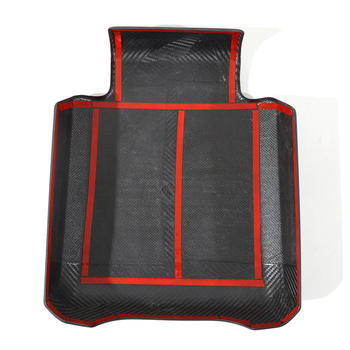 Matte Honeycomb Carbon Fiber Storage Armrest Cover For Land Rover Defender 2020+ 13