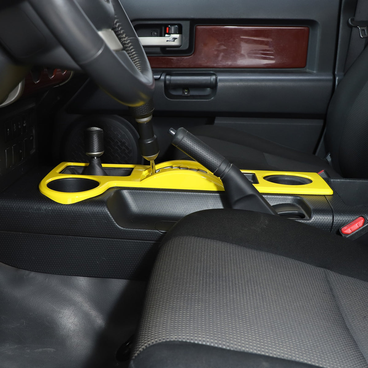 Yellow ABS Shift Panel Frame For Toyota FJ Cruiser 2007-2021 18
