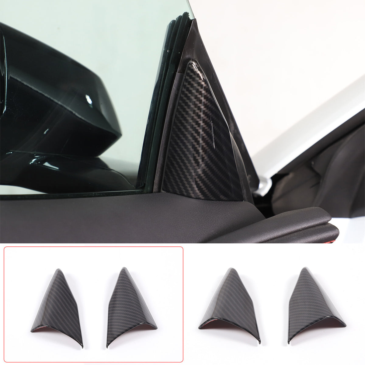 Carbon Fiber ABS Interior Full Decor Cover Trim Kit For Corvette C8 2020-2025 - Styles 31-35 22