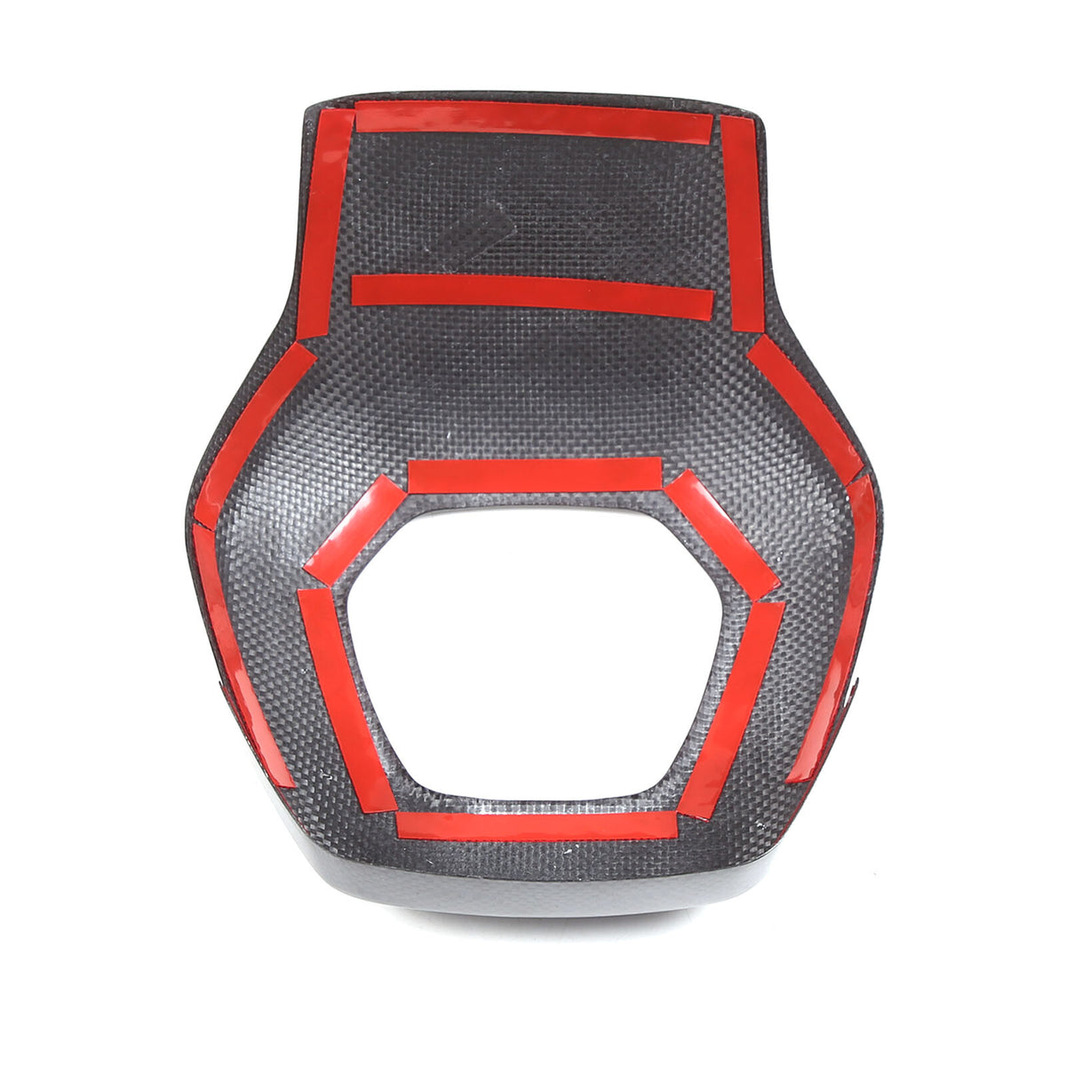 Real Honeycomb Carbon Fiber Steering Wheel Center Surround Cover For C8 Corvette 10