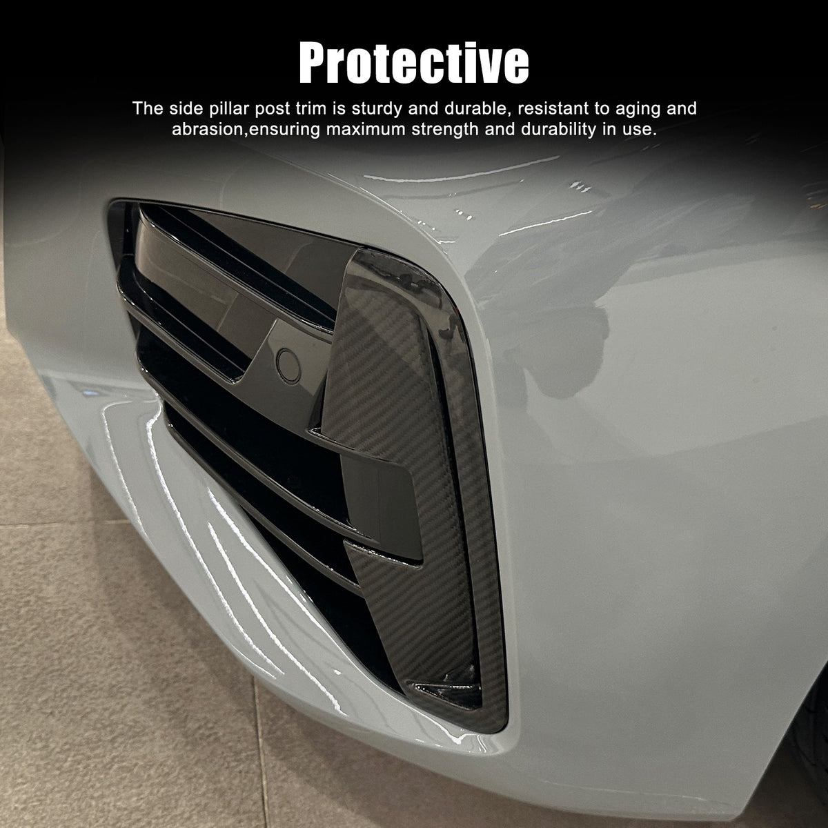 Real Carbon Fiber Front Fog Light Trim For BMW BMW 4 Series G22 Coupe 22+ US 22