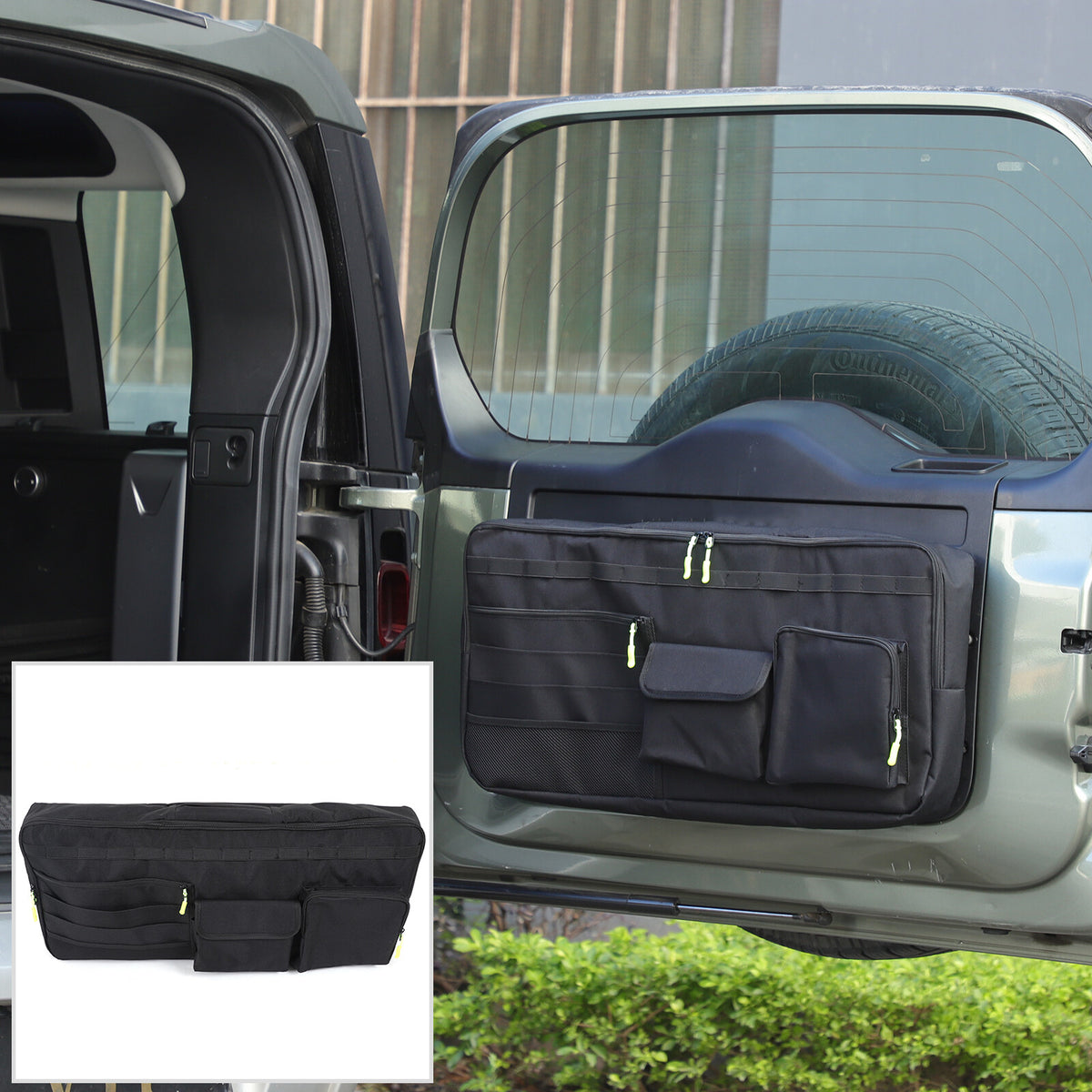 Rear Door Tailgate Trunk Storage Bag Cargo Tool For LR Defender L663 2020-24 2