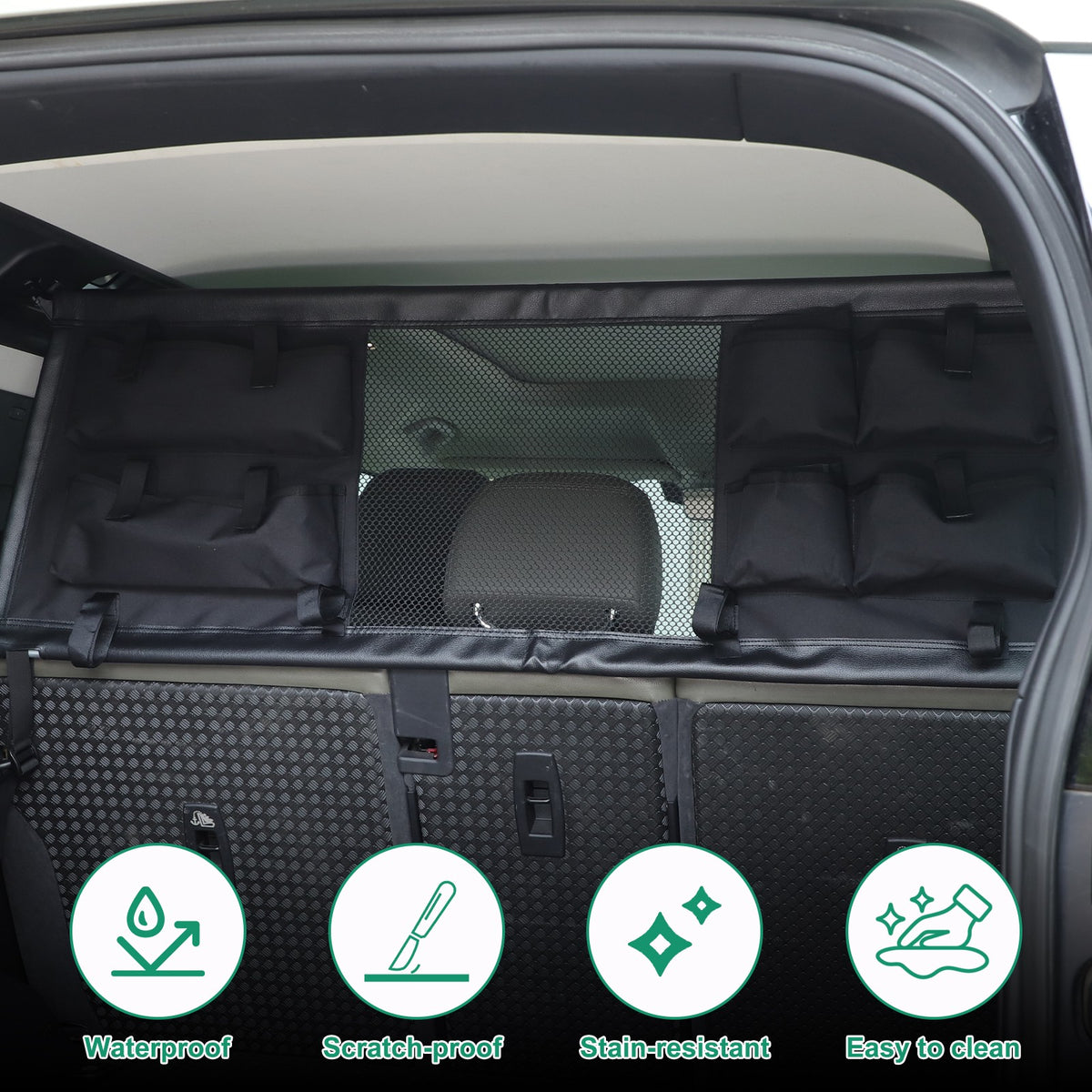 Rear Trunk Cargo Organizer Isolation Net W/ Bag For LR Defender 110 L663 20-23 8