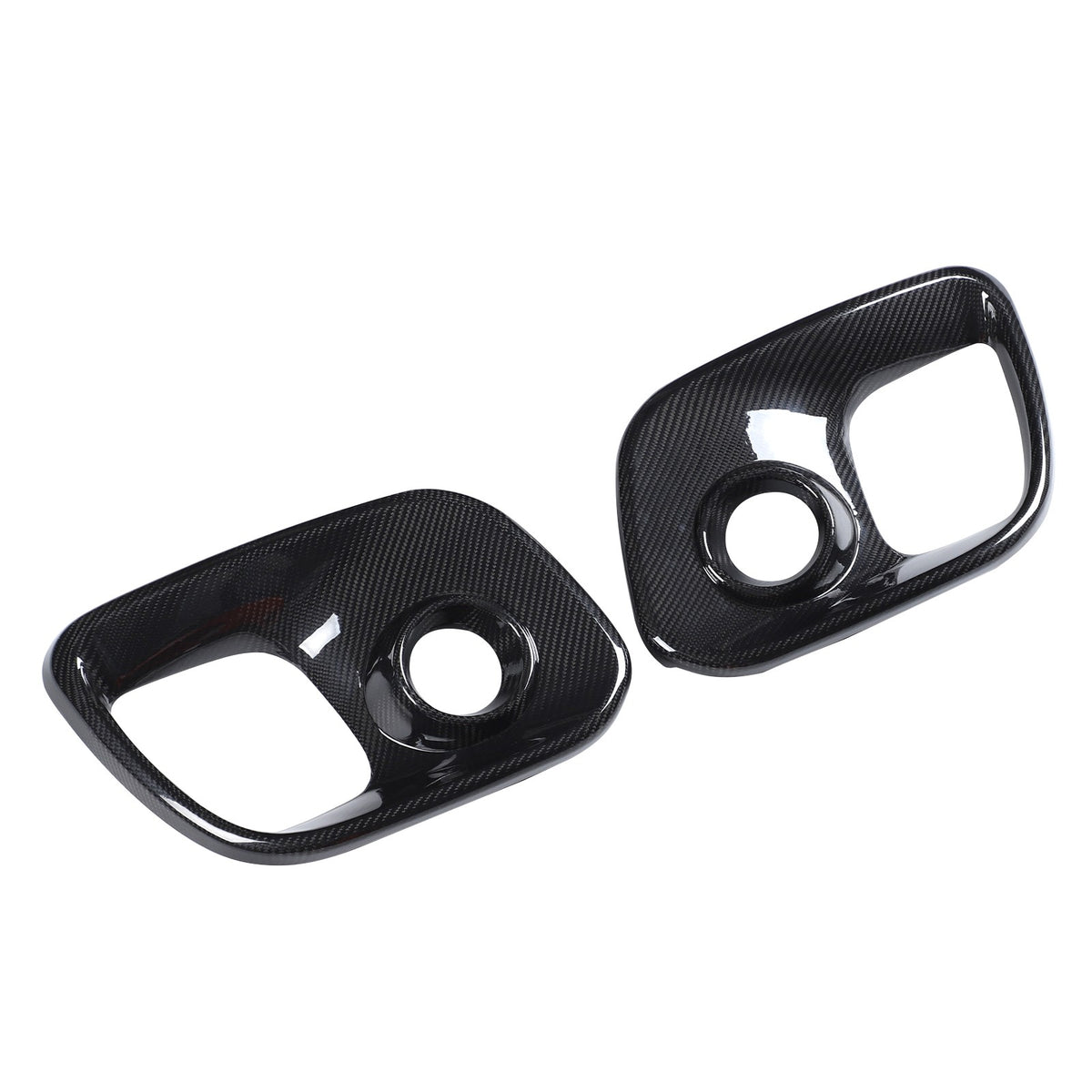 Real Carbon Fiber Front Fog Light Cover Trim For Fiat 500 Abarth 312 2017+ 7
