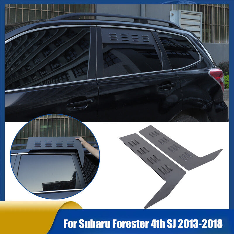 Alloy Rear Window Louver Shutter Cover Trim For Subaru Forester 4th SJ 13-18 US 2