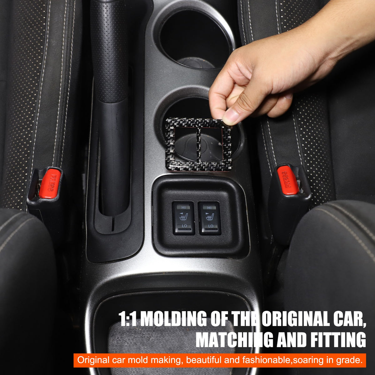 Soft Carbon Fiber Interior Center Console trim Sticker For Nissan Juke 2011-2019 137