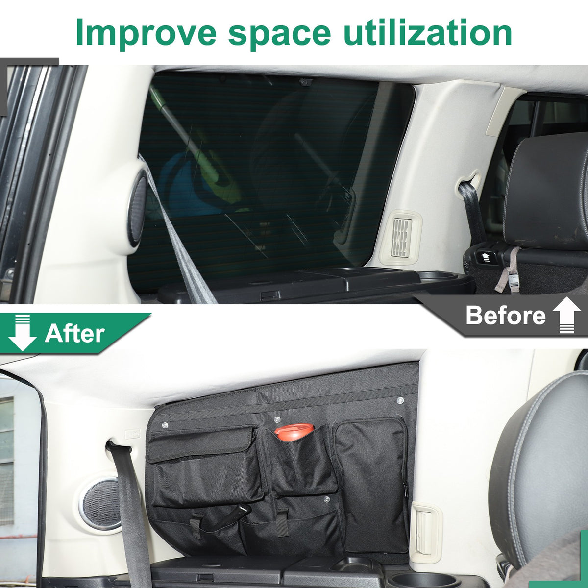 Left Side Cargo Storage Hanging Bag For Land Rover Discovery 4 L319 2010-2016 7