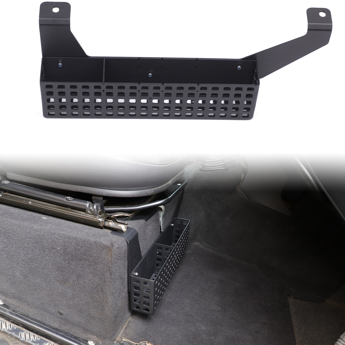 Aluminum Alloy Under Seat Storage Basket Tray For Land Rover Defender L316 04-18 2