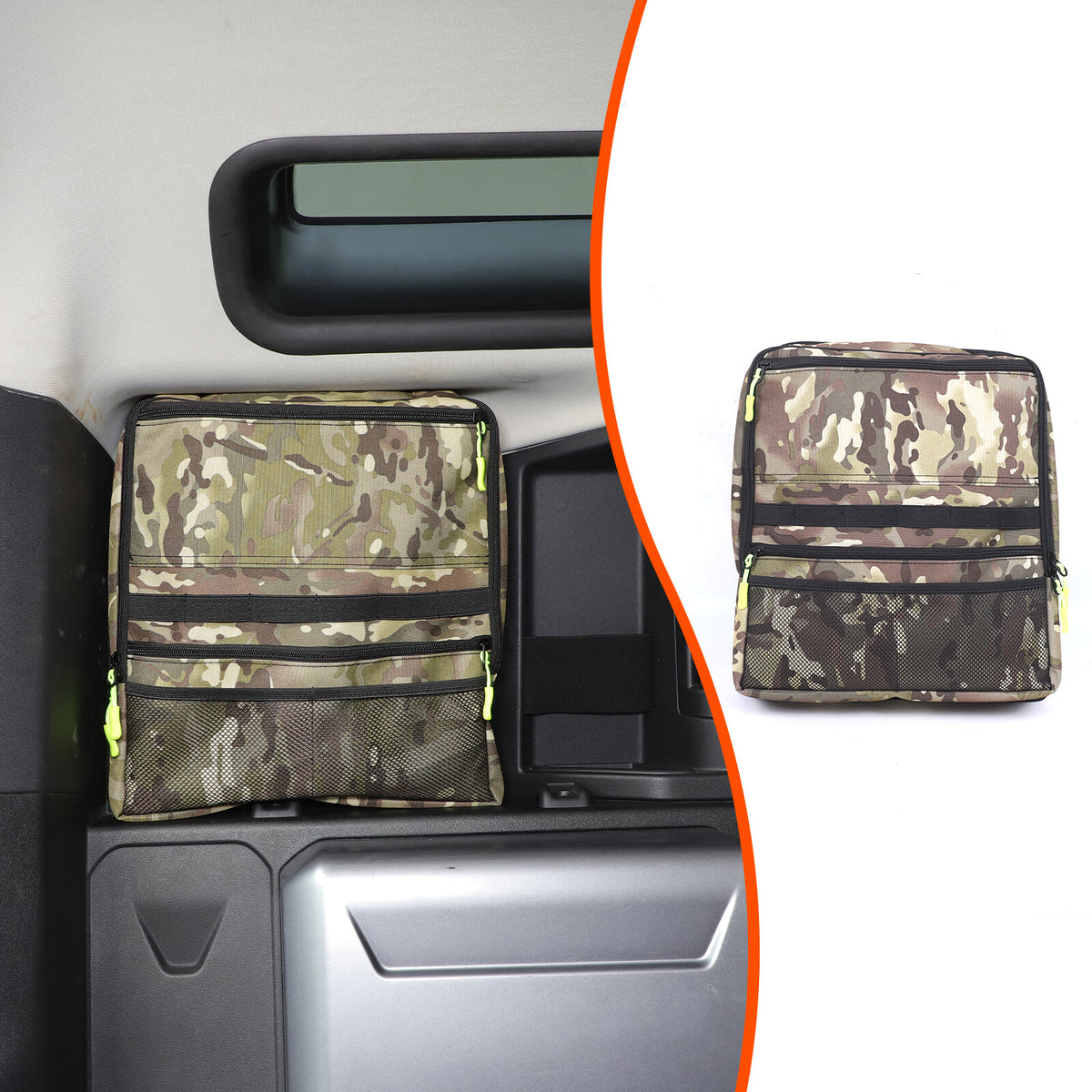 Camouflage Rear Trunk Side Window Storage Bag Tray For LR Defender 110 L663 20+ 2