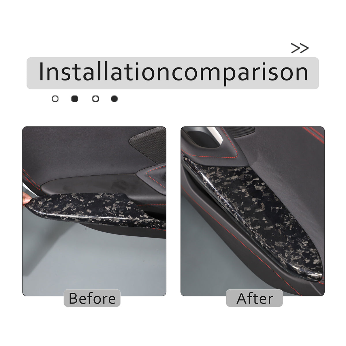 Forged Real Carbon Fiber Full Interior Set Cover Trim Kit For Corvette C8 20-25 - Variants 36-40 16