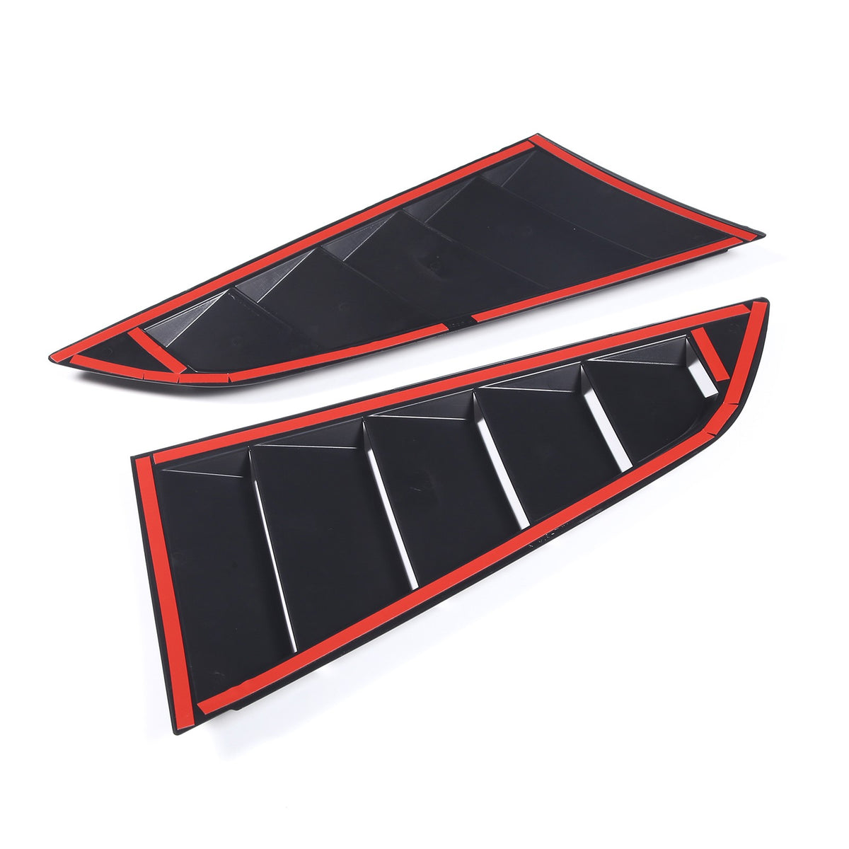 ABS Matte Black Rear Side Window Louver Shutter Trim For Corvette C7 2014-2019 9