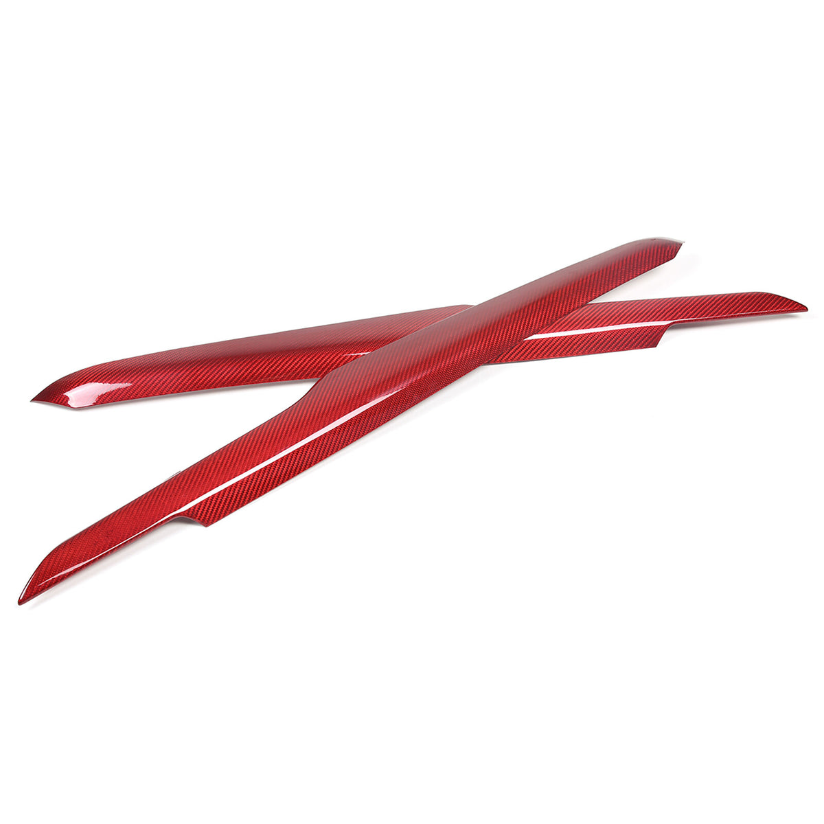 Red Real Carbon Fiber Dash Panel Door Handle Trim Kit Accessory For Corvette C8 14
