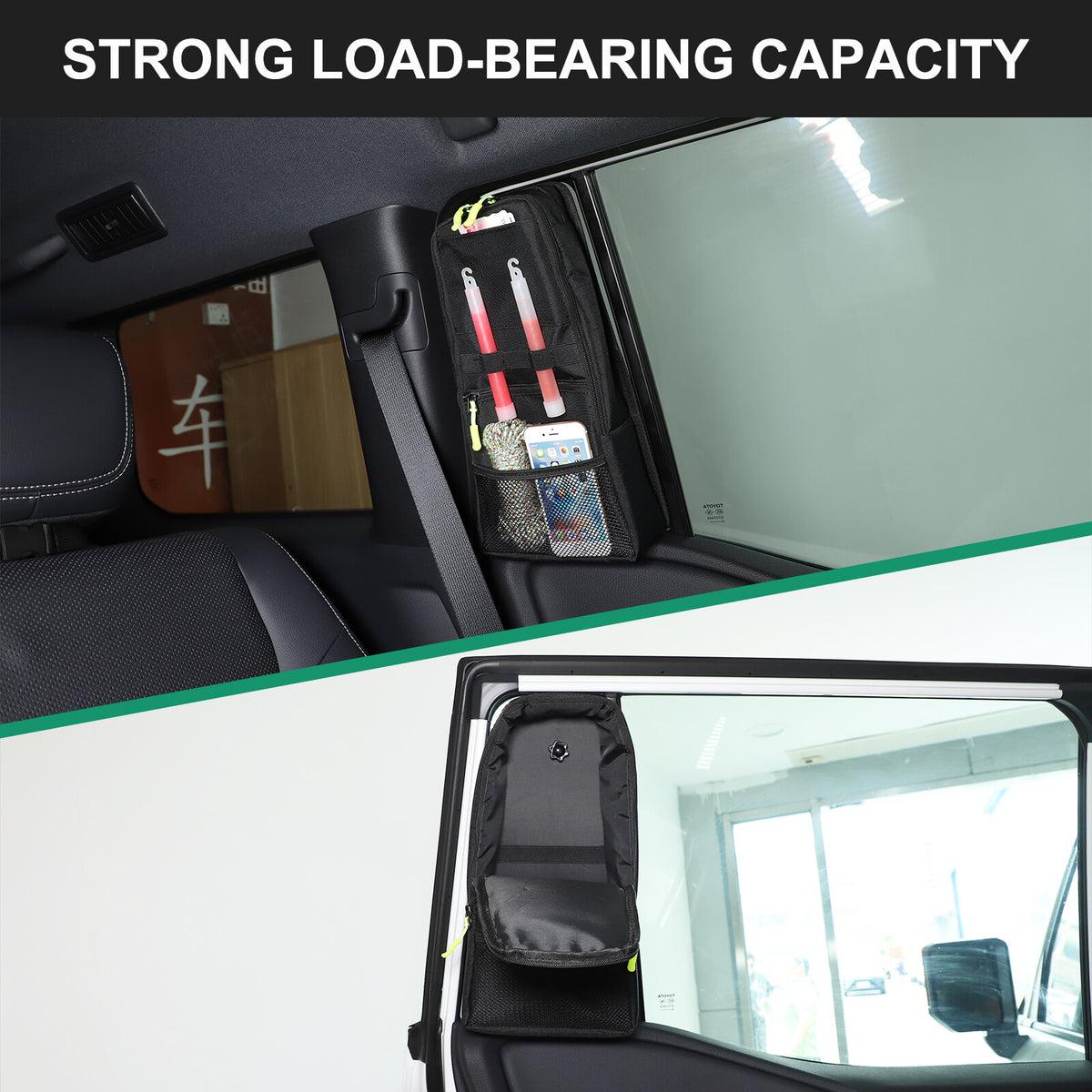 Second Row L& R Side Window Storage Bag For Toyota Land Cruiser LC250 2024+ 15