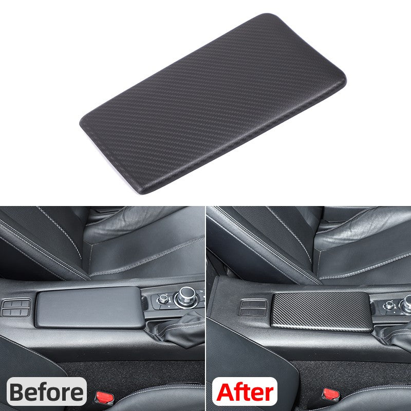 Matte Real Carbon Fiber Center Console Armrest Trim For Mazda MX-5 Miata 2016+ 23