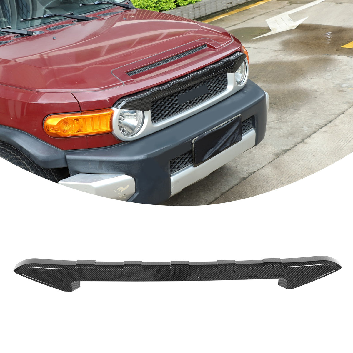 Front Grille Headlight Upper Molding Trim For Toyota FJ Cruiser 2007-2021 26