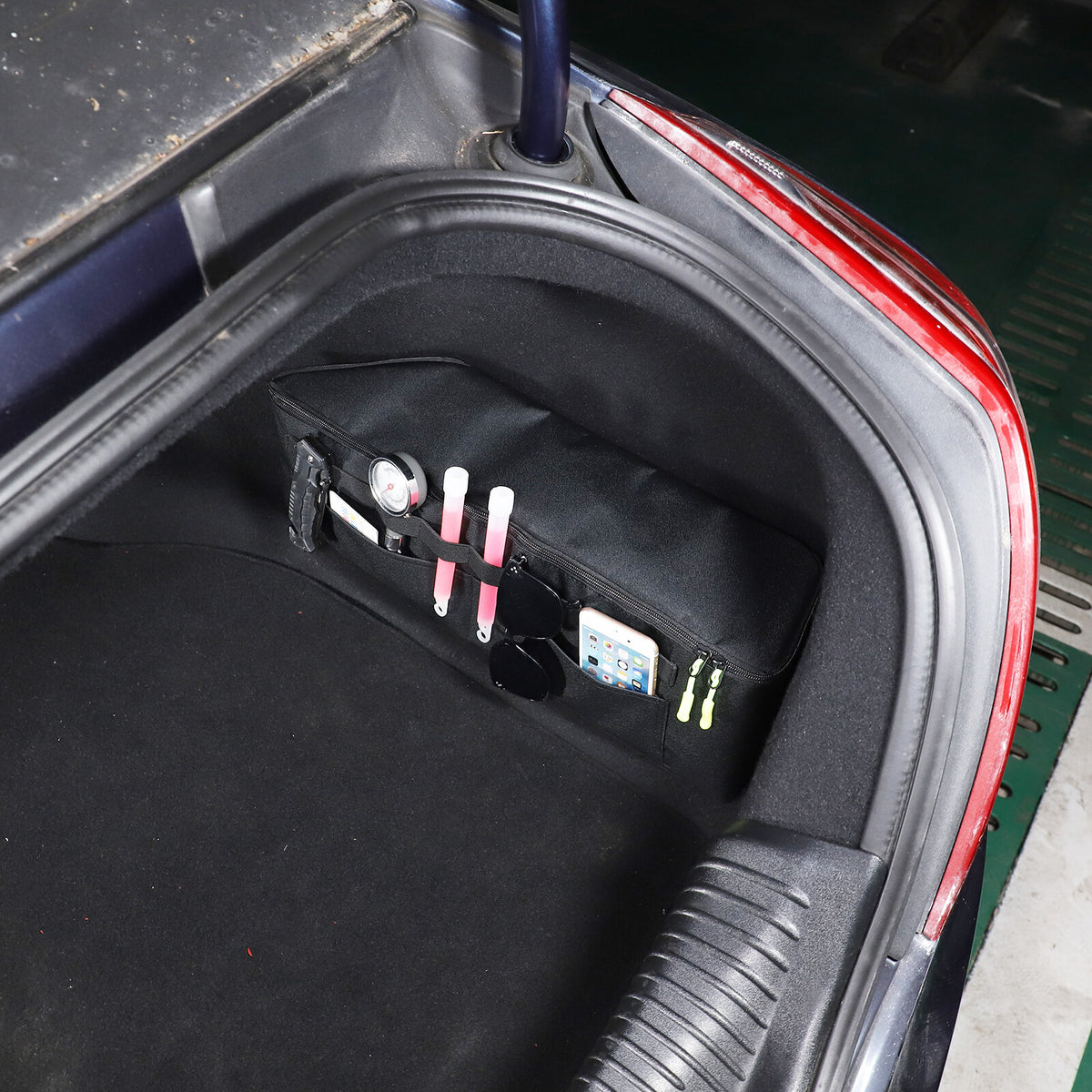 2x Rear Trunk Storage Bag Pockets Organizer Fit For Jaguar XJ X351 2010-2019 12