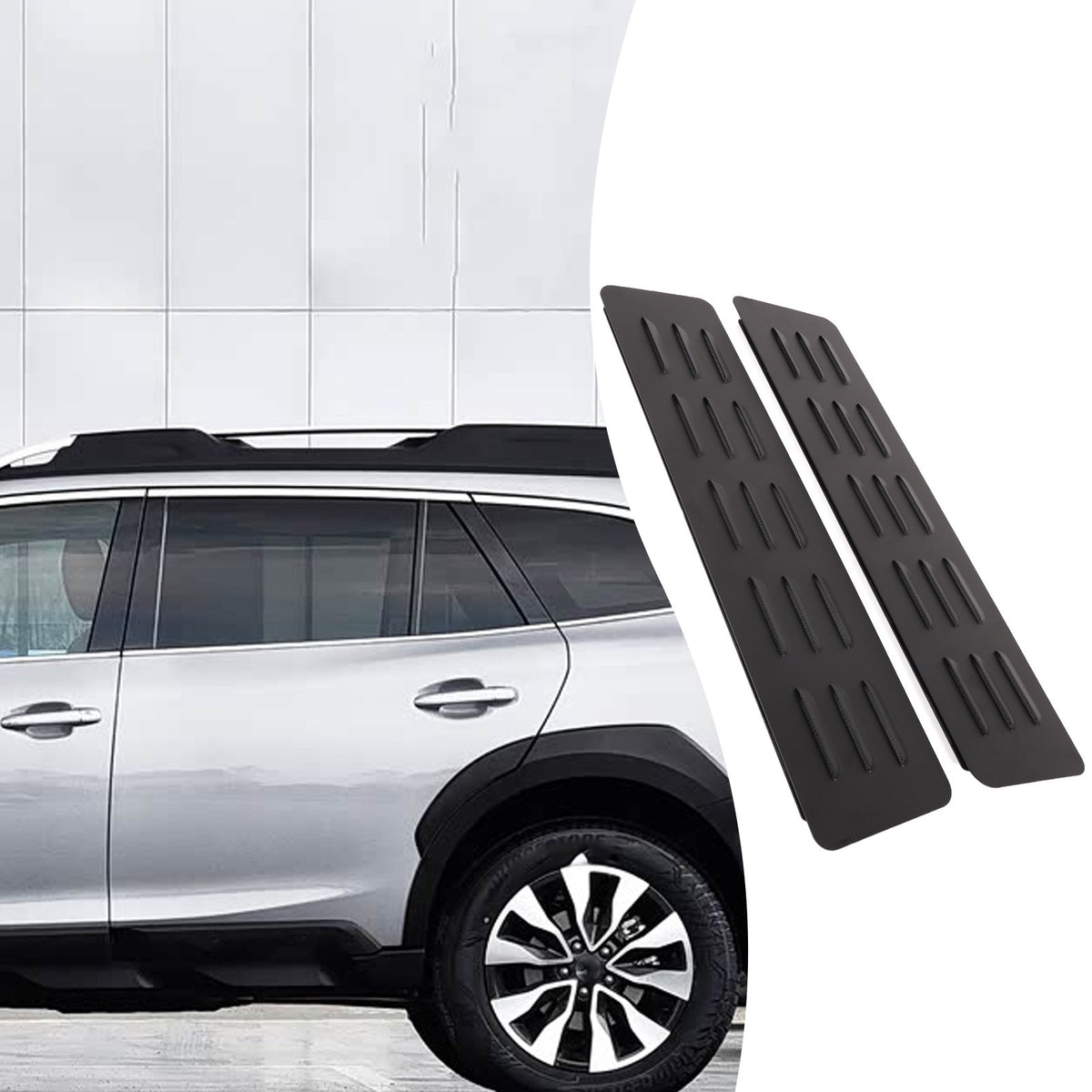 Rear Door Window Louver Air Vent Panel Trim Cover For Subaru Outback 2015-2024 10