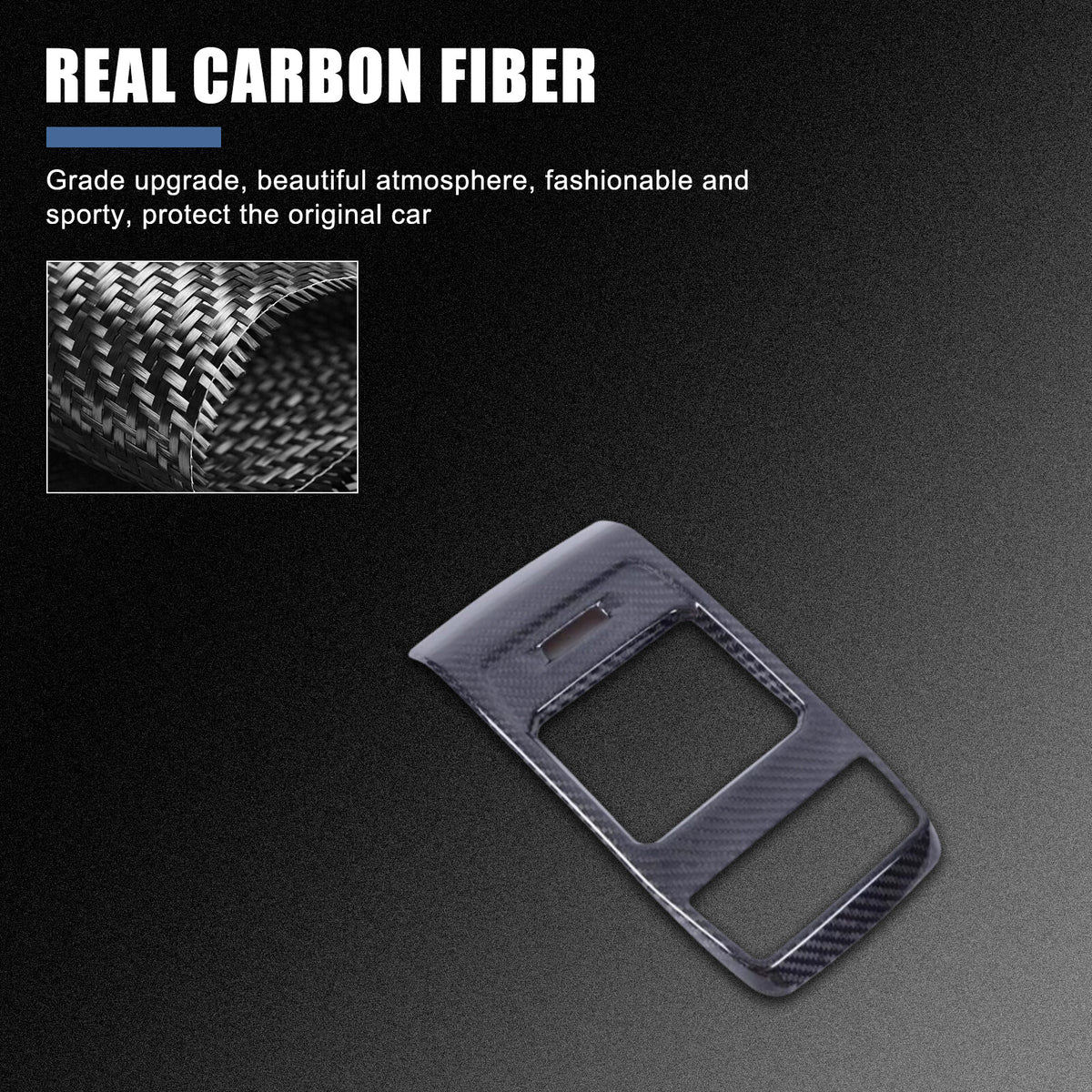 Real Carbon Fiber Interior Rear Air Vent Cover Trim For Alfa Romeo Tonale 23-24 6