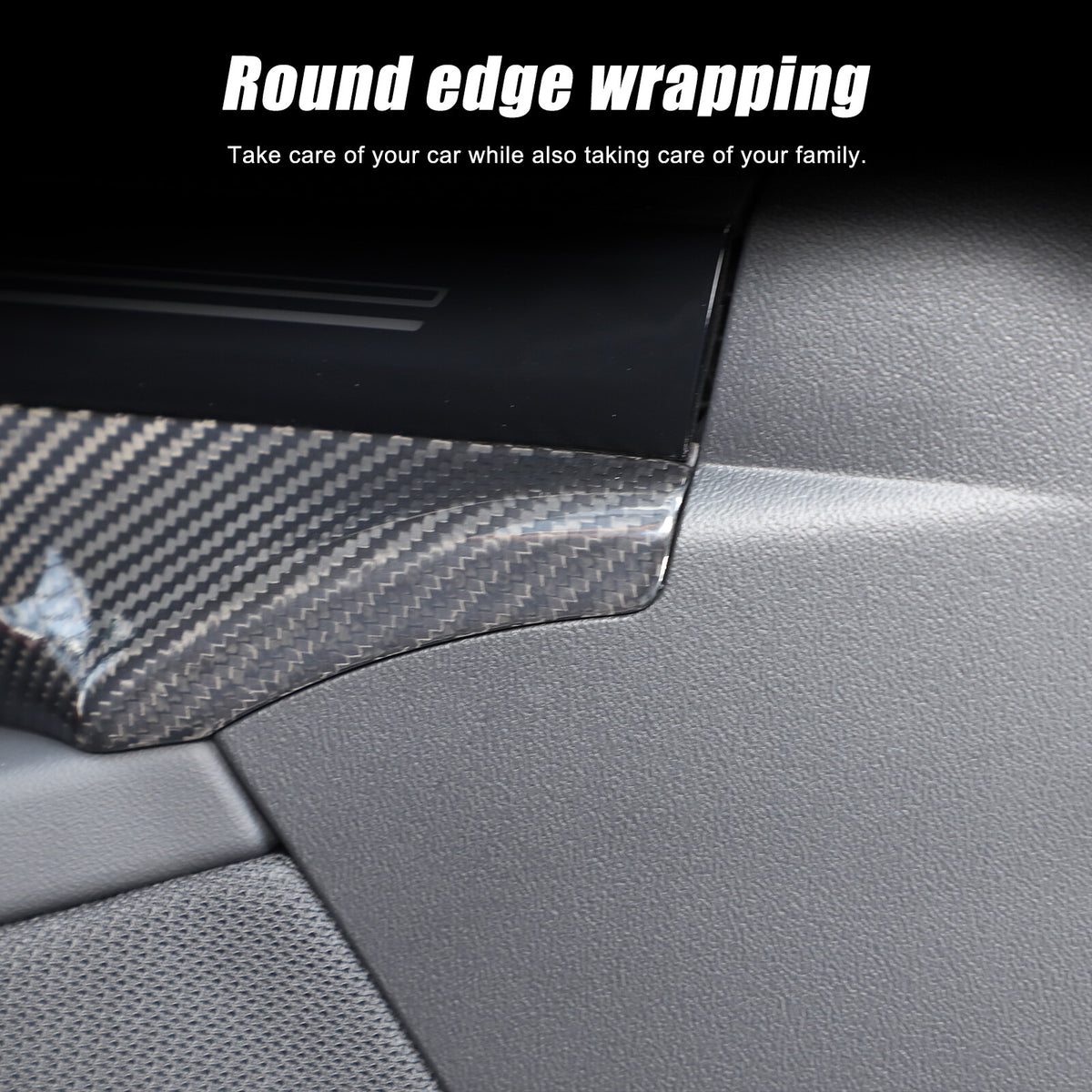 Real Carbon Fiber Interior Door Handle Cover Trim For BMW 5 Series G60 i5 2024+ 6