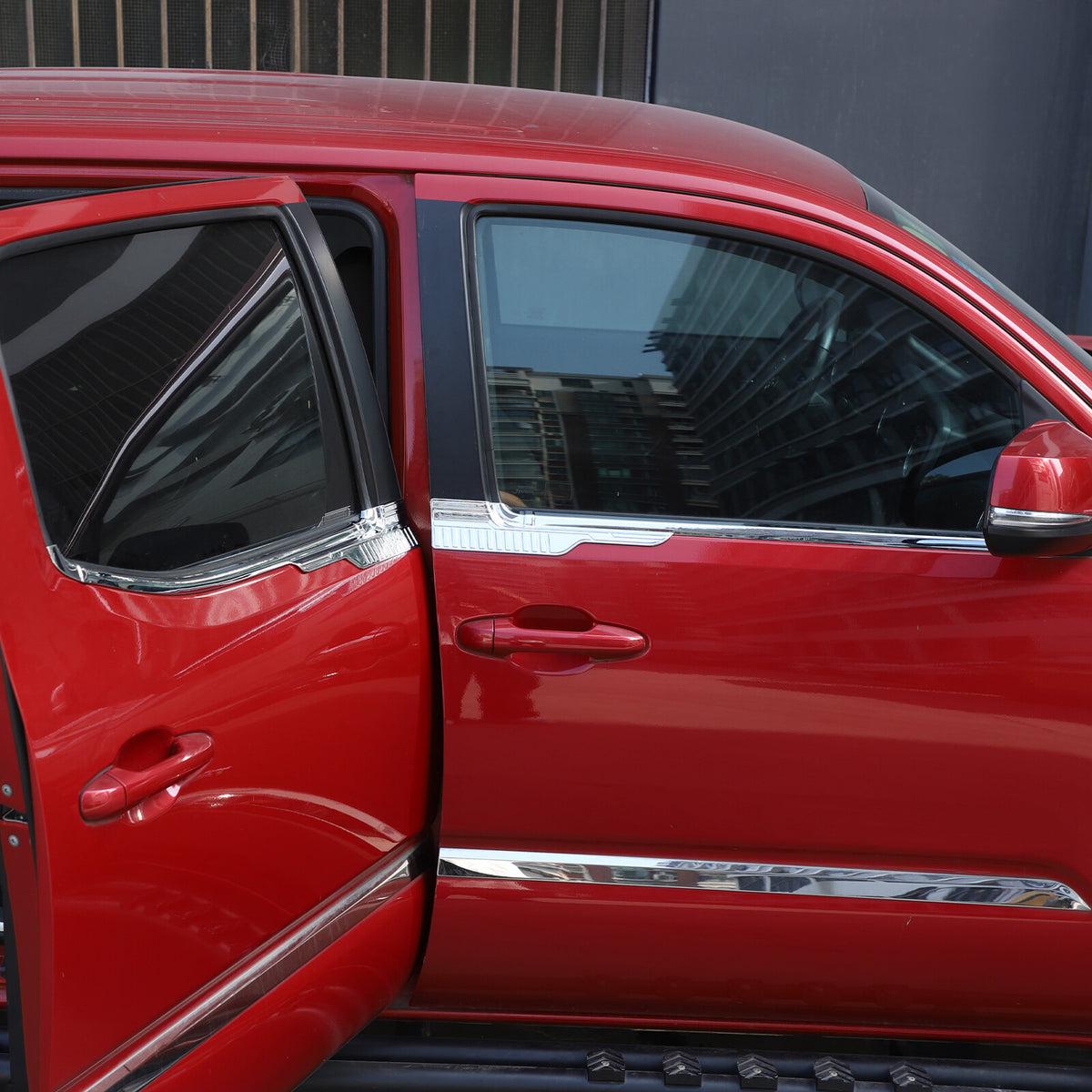 Silver Exterior Window Bottom Sill Trim Strip For Toyota Tacoma 2015-2022 20