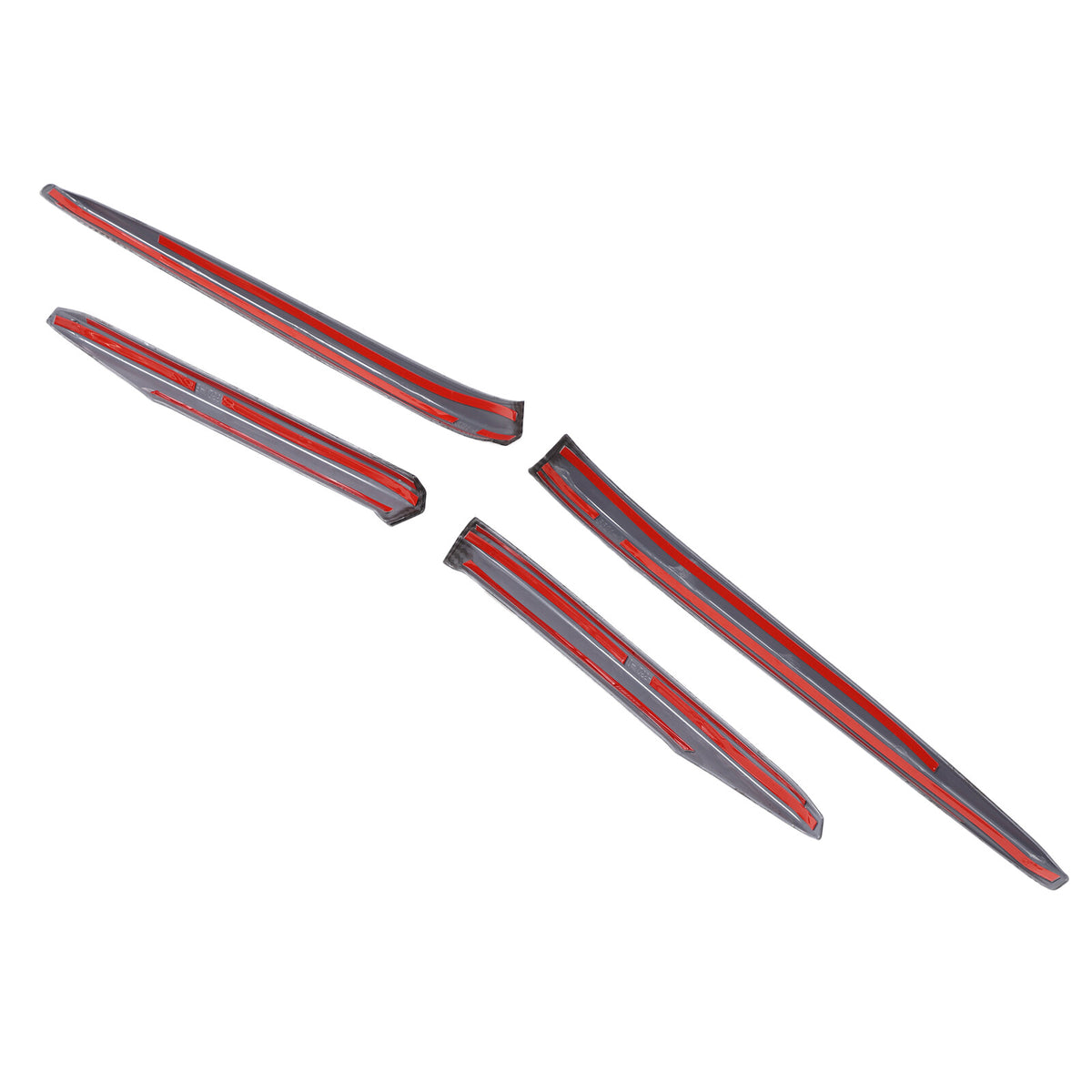 ABS Carbon Fiber Front & Rear Bumper Corner Trim Set For Cadillac Escalade 21-23 11