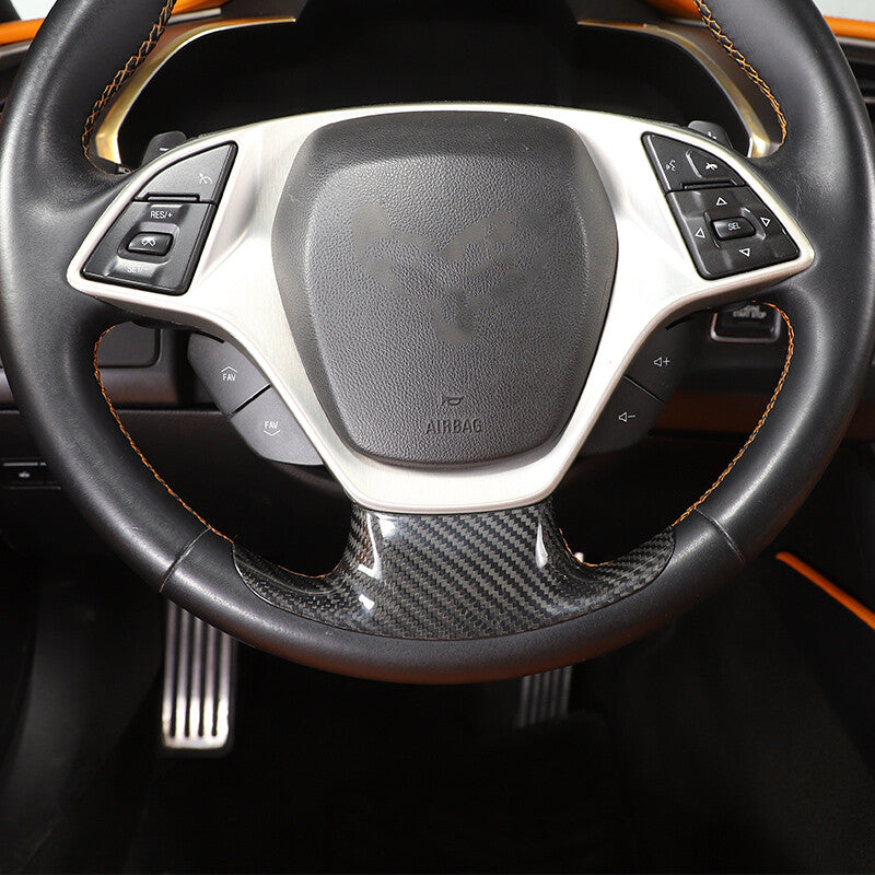 Real Dry Carbon Fiber Interior Center Full Trim Set Kit For Corvette C7 2014-19 133