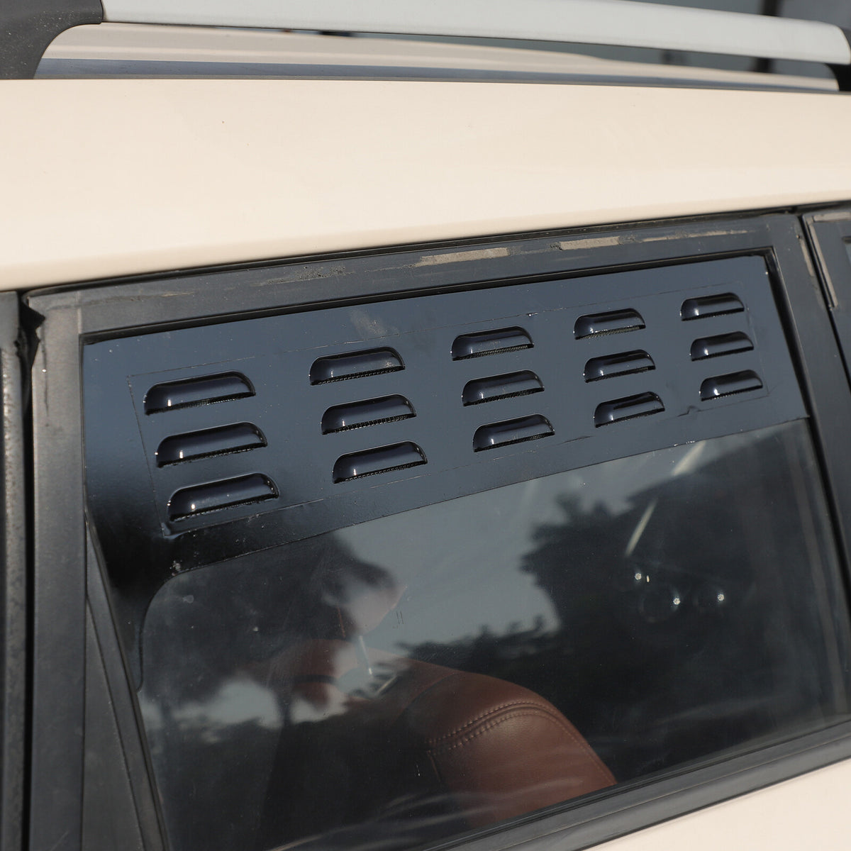 Black Rear Door Window Louver Air Vent Panel Trim Cover For Kia Soul 2009-2013 21