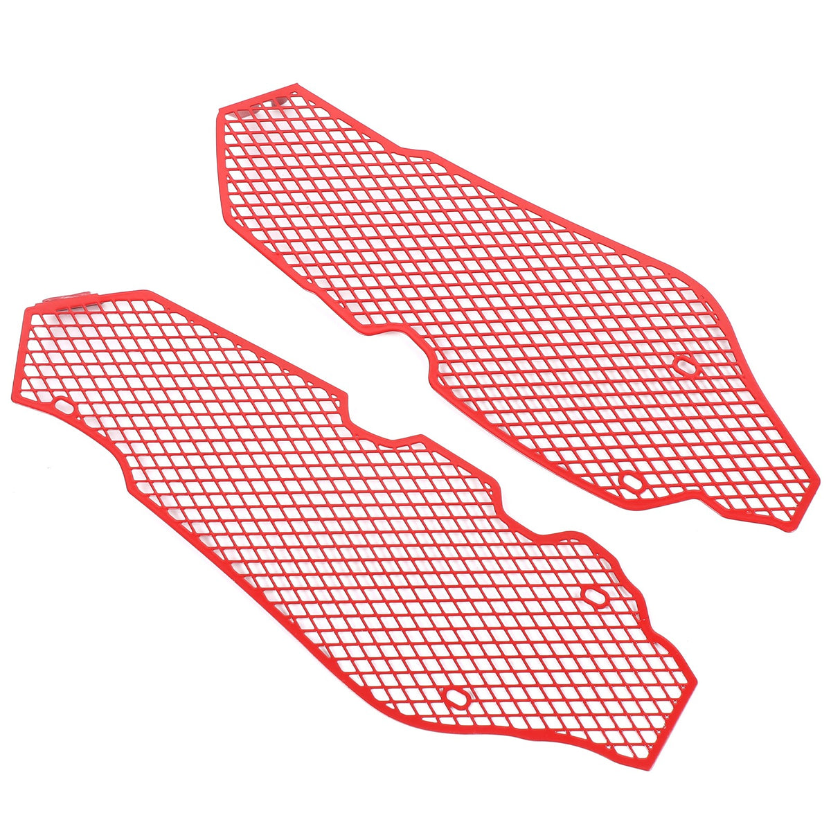 Red Steel Side Intake Mesh Grille Insert Guard For Corvette C8 2020-2026 19