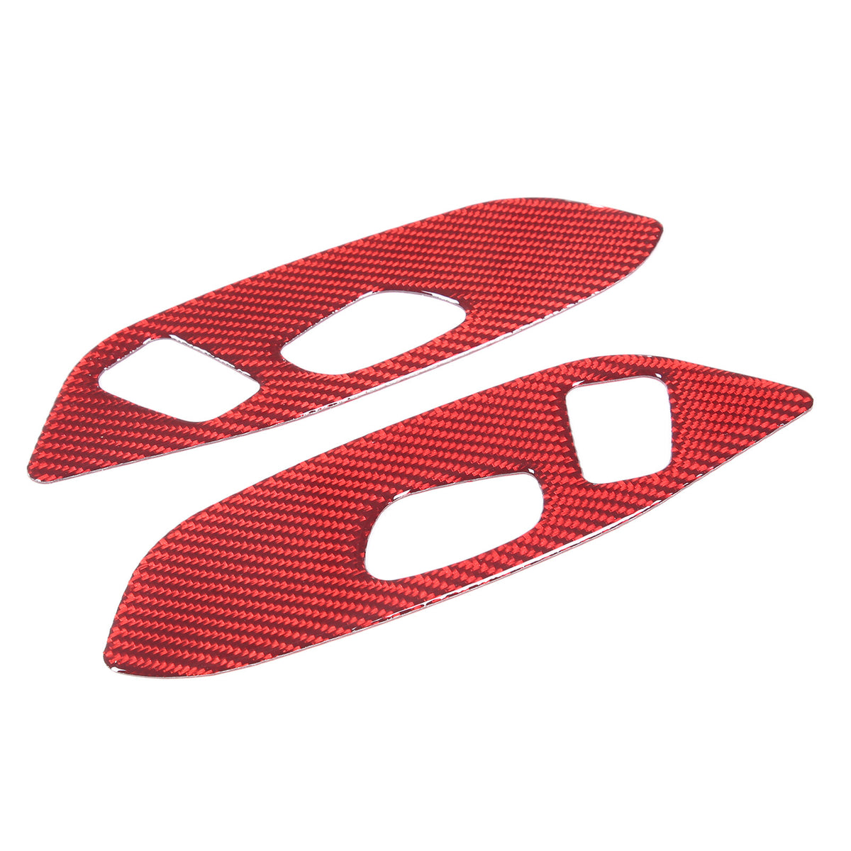 Red Soft Carbon Fiber Interior Decor Trim Kit Cover Set For Corvette C8 20-25 43