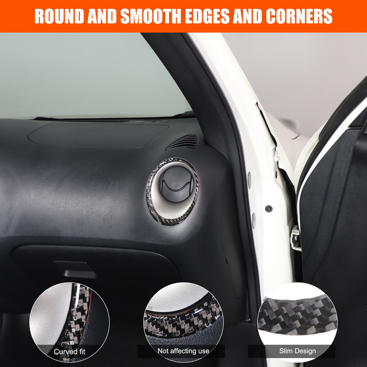 Soft Carbon Fiber Interior Center Console trim Sticker For Nissan Juke 2011-2019 68