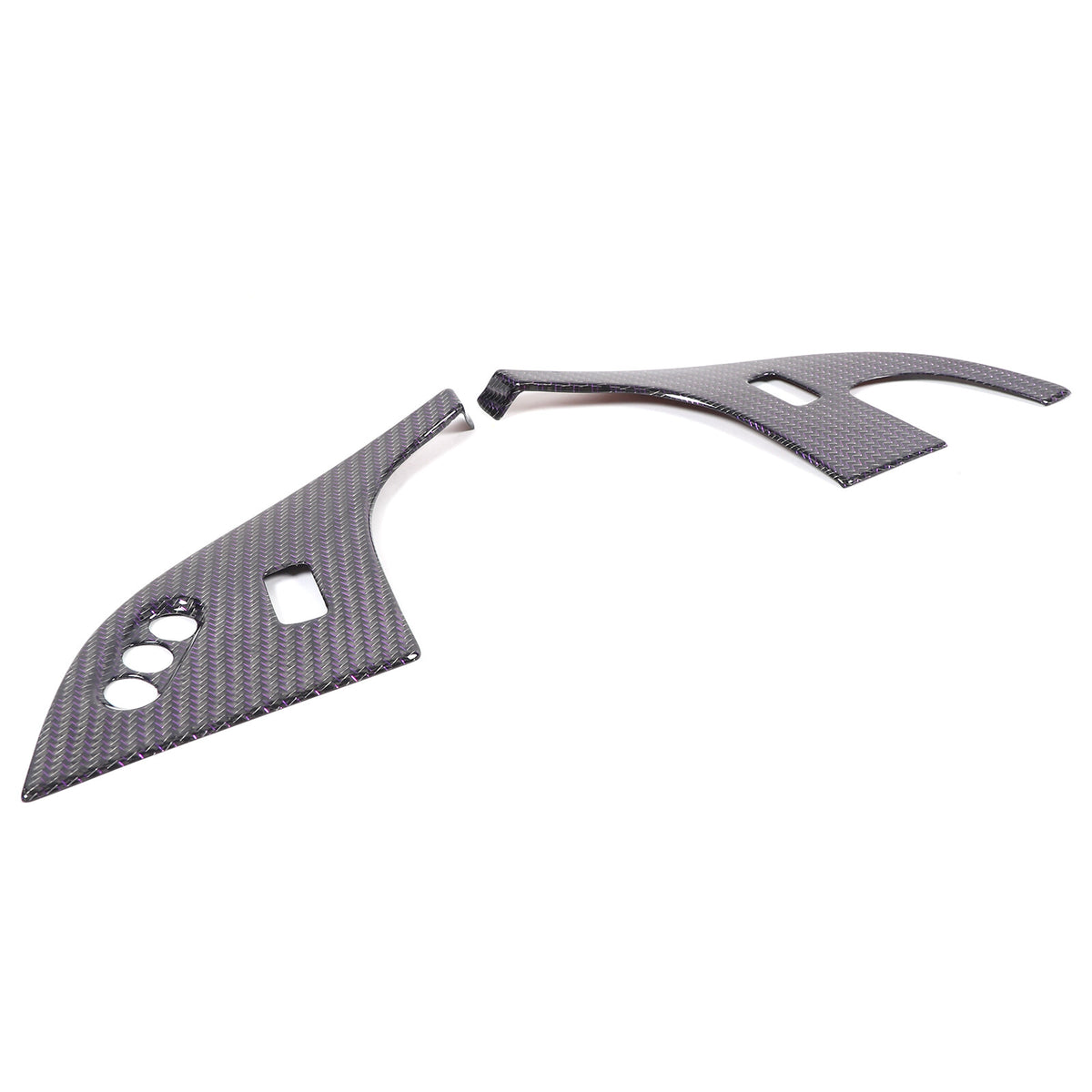Real Carbon Fiber Children Lock Button Frame Trim For Corvette C6 2005-2013 18