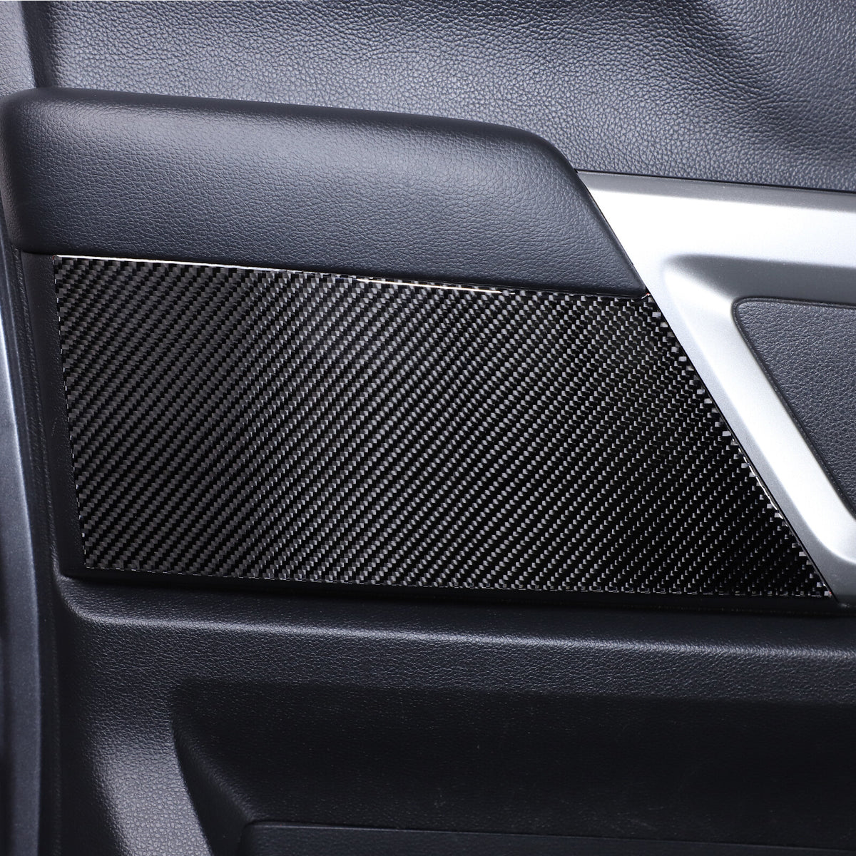 Carbon Fiber Inner Door Trim Panel Sticker For Nissan Titan 2016-23 5