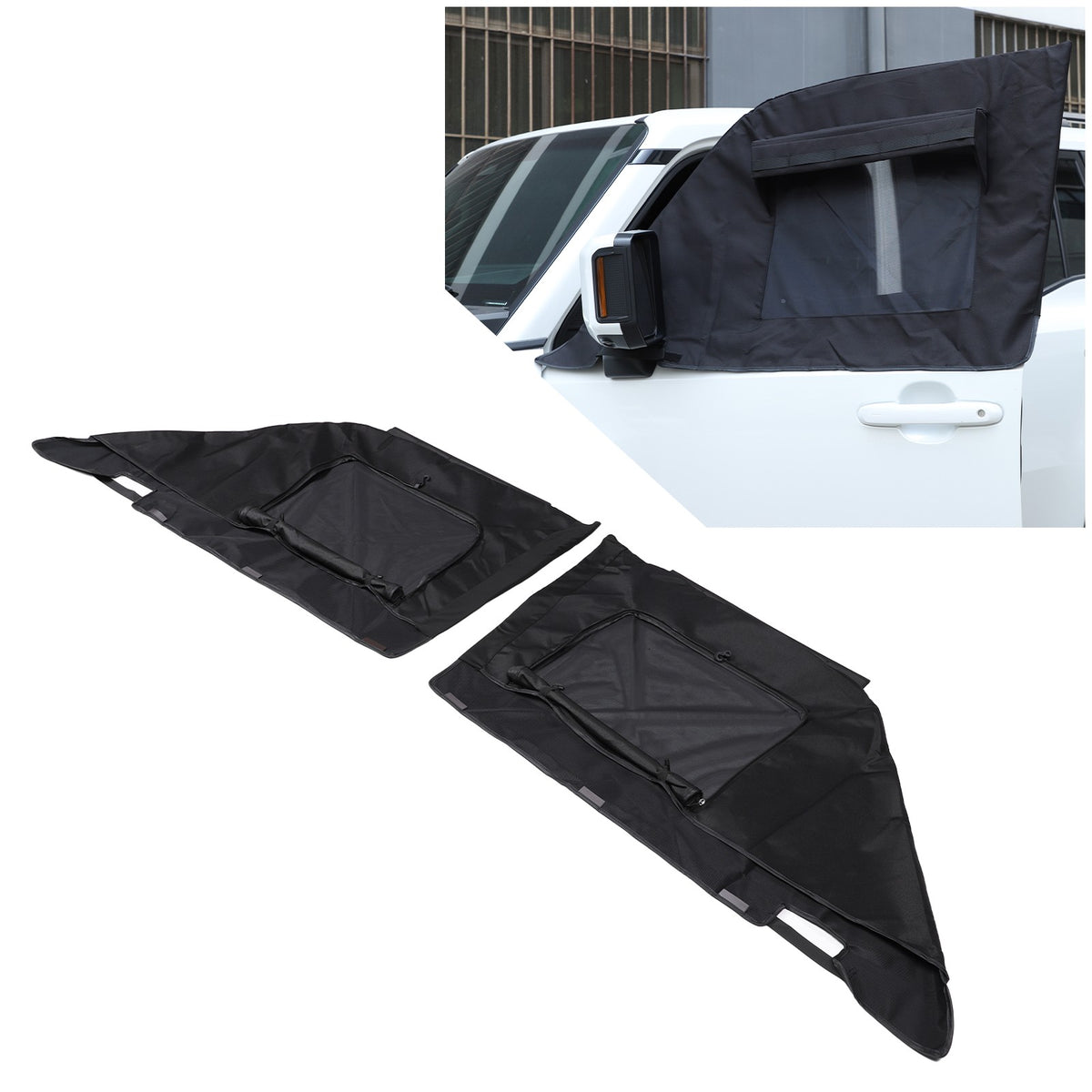 Front Window Vent Visor Sun Shade Cover For Toyota Land Cruiser Prado LC250 24+ 1