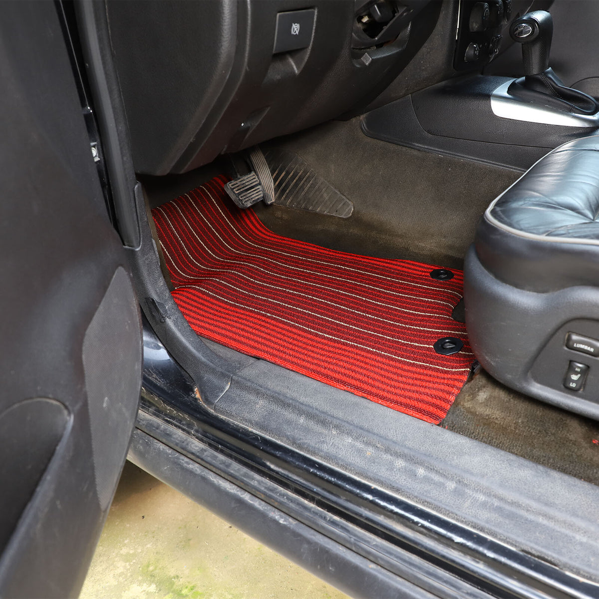 Beige Car Floor Mats Cargo Carpets Foot Pads For Hummer H3 2005-2009 2
