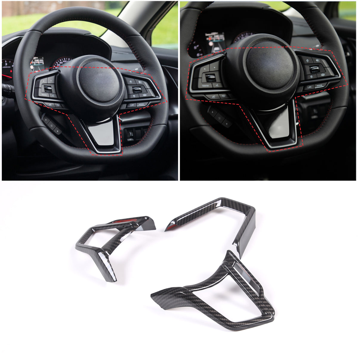 Carbon Fiber ABS Interior Full Cover Trim Kit Set For Subaru WRX AT 2022-2025 - Styles 1-5 30