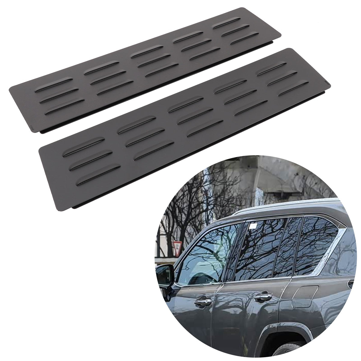 Rear Door Window Louver Air Vent Trim For Lexus LX/Toyota Land Cruiser LC300 22+ 11